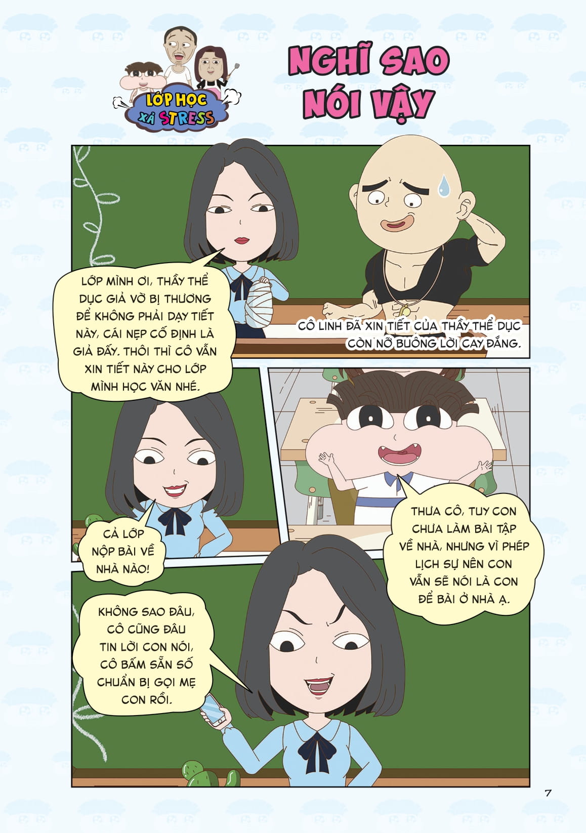 truyện tranh lớp học xả stress - khi mẹ tớ là đặc vụ ngầm - Ảnh 7