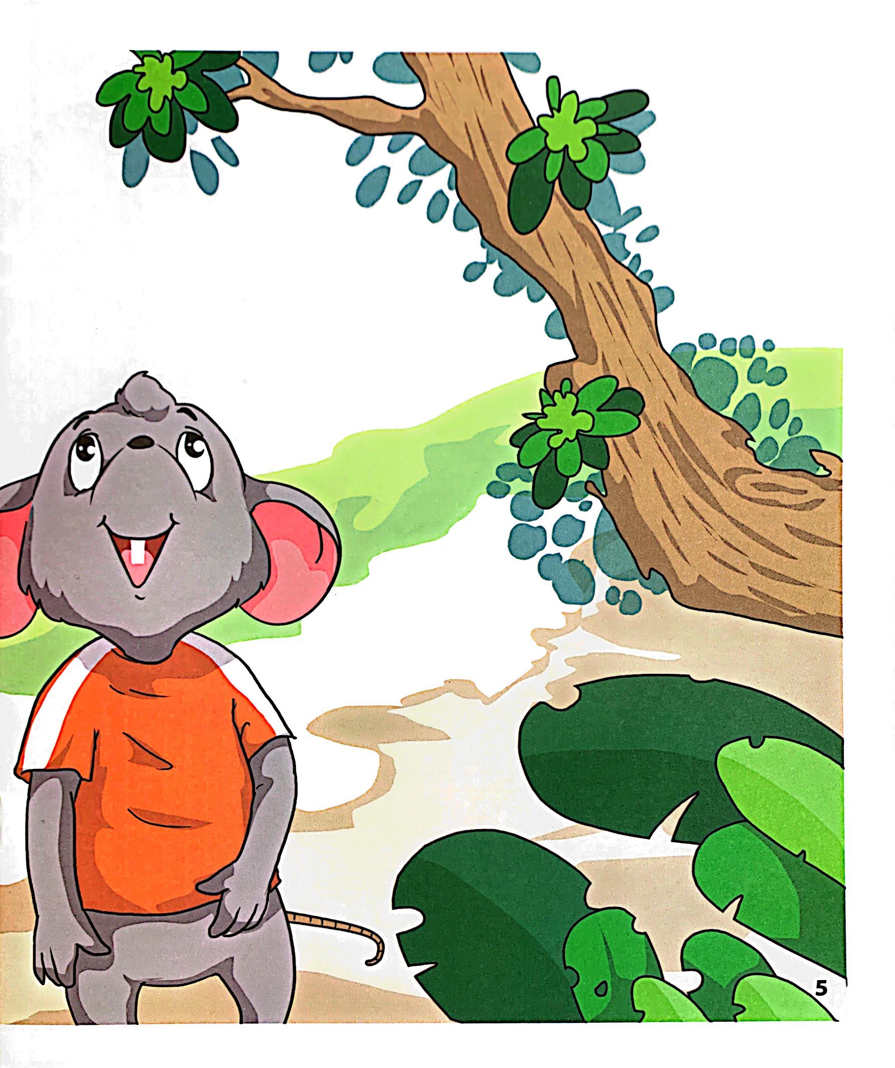 truyện tranh ngụ ngôn dành cho thiếu nhi song ngữ anh-việt - chuột, gà trống và mèo - Ảnh 5