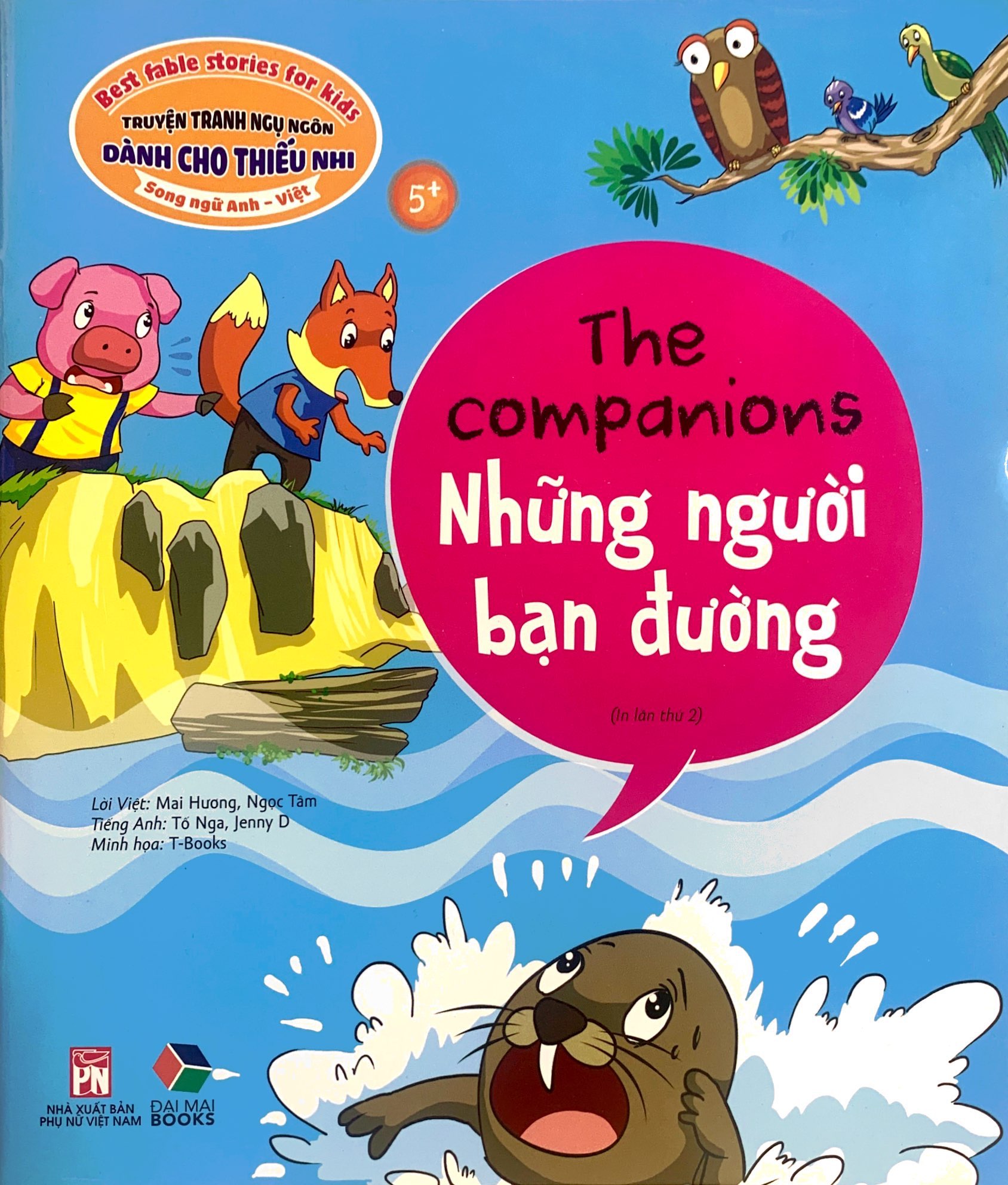 truyện tranh ngụ ngôn dành cho thiếu nhi song ngữ anh-việt - những người bạn đường - Ảnh 2