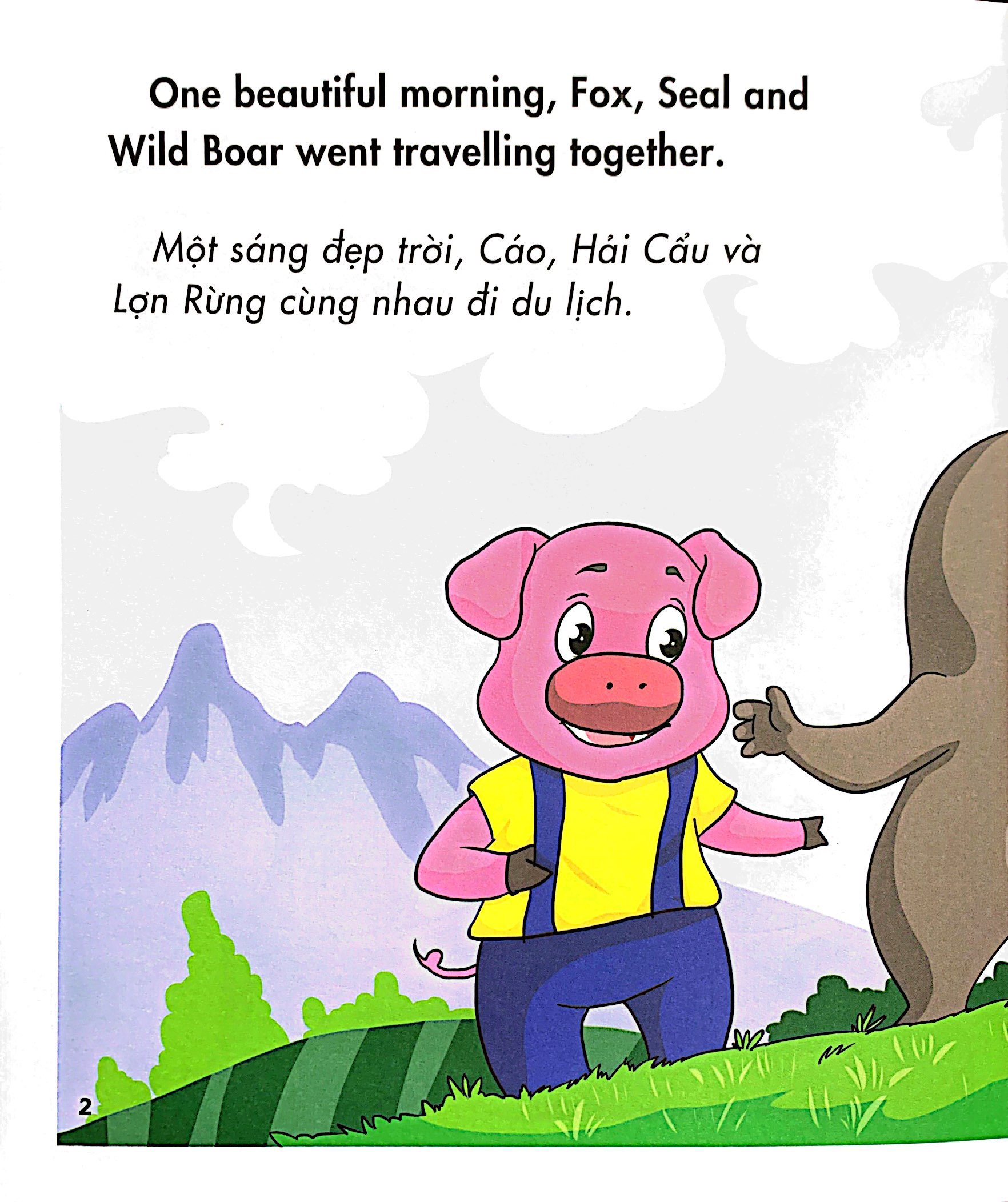 truyện tranh ngụ ngôn dành cho thiếu nhi song ngữ anh-việt - những người bạn đường - Ảnh 3