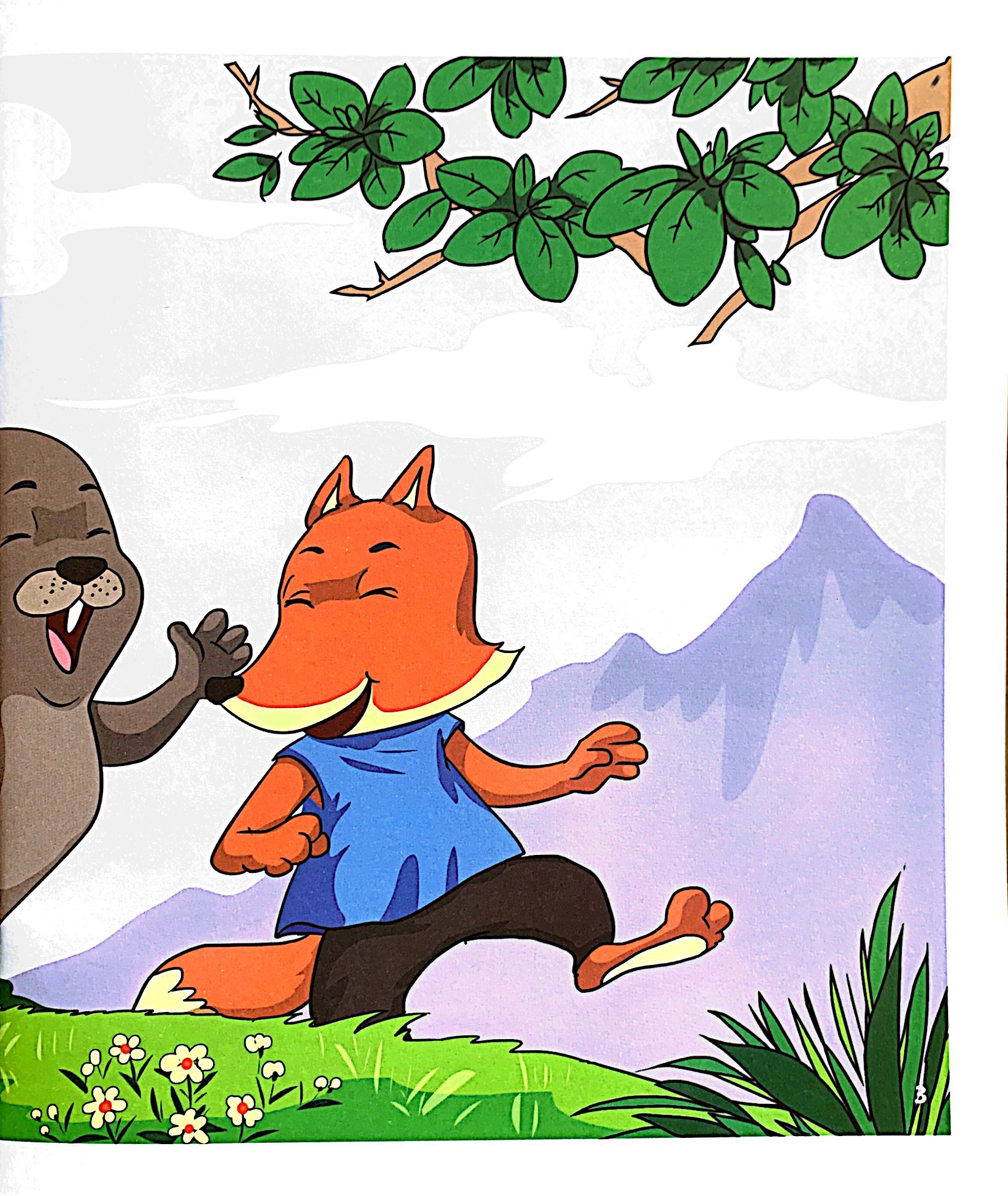 truyện tranh ngụ ngôn dành cho thiếu nhi song ngữ anh-việt - những người bạn đường - Ảnh 4