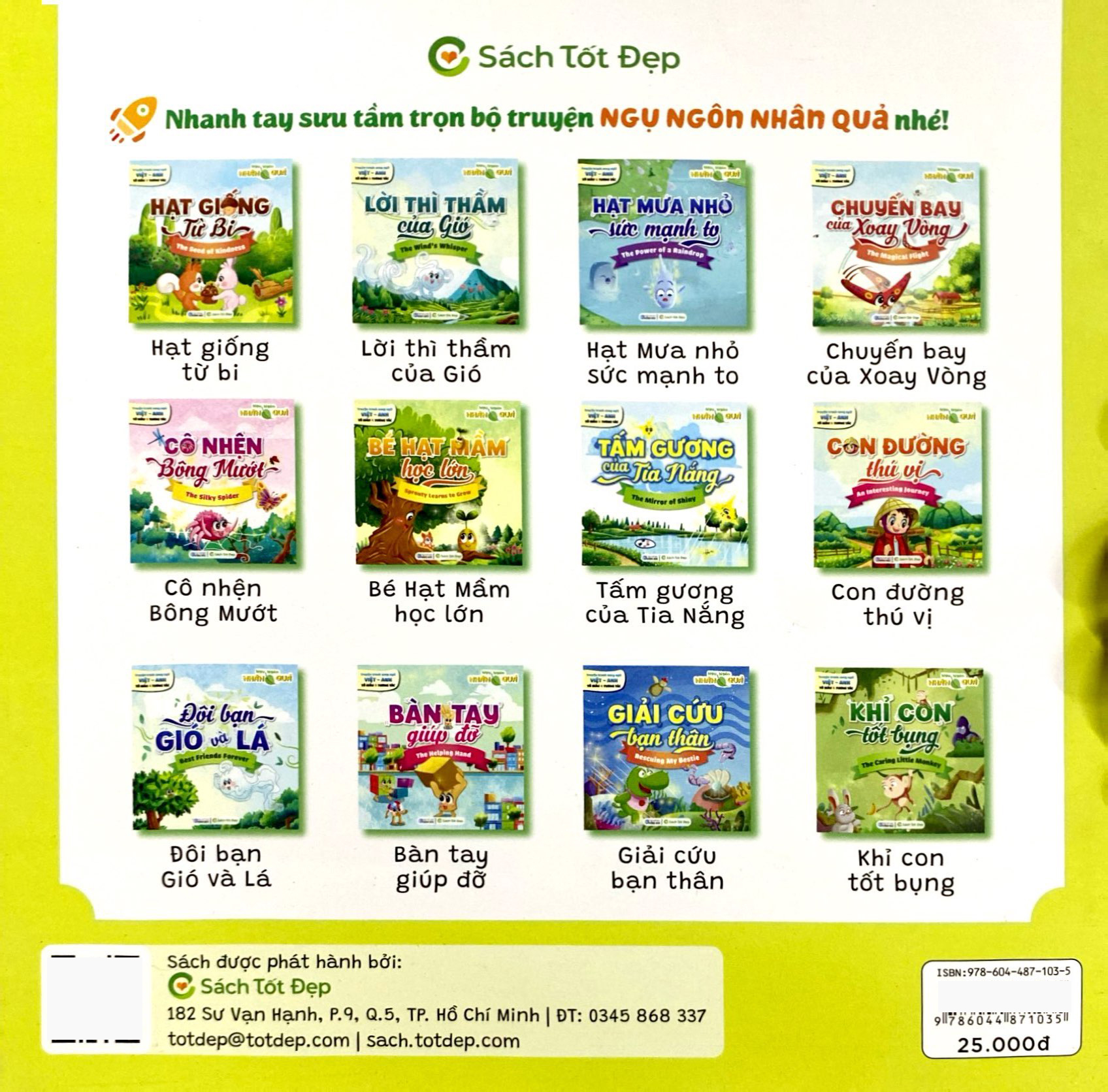 truyện tranh song ngữ anh-việt - tô màu tương tác - ngụ ngôn nhân quả - bé hạt mầm học lớn - Ảnh 7