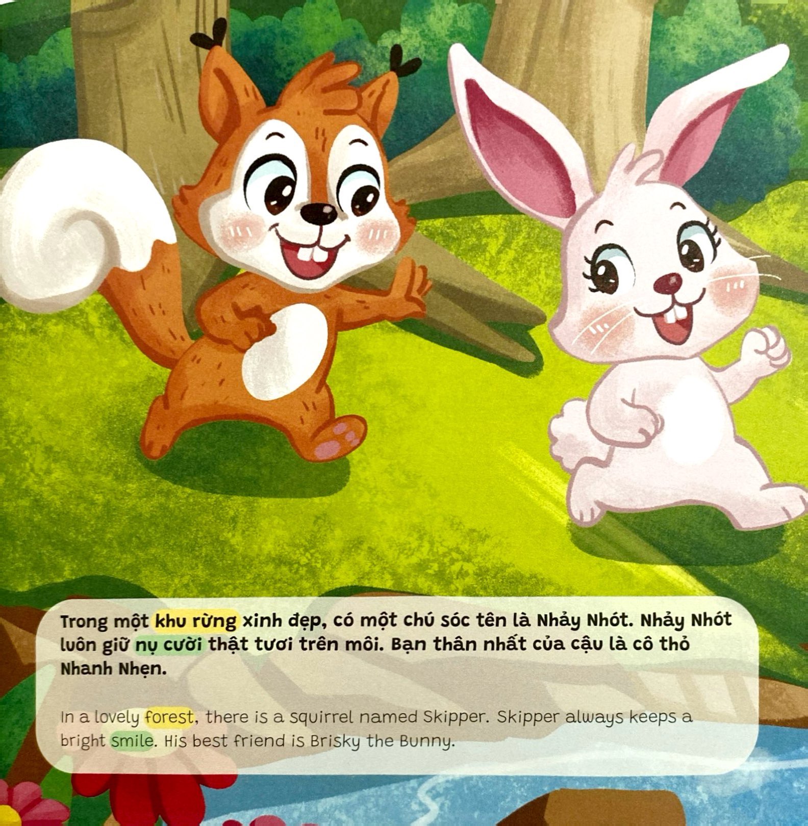 truyện tranh song ngữ anh-việt - tô màu tương tác - ngụ ngôn nhân quả - hạt giống từ bi - Ảnh 4