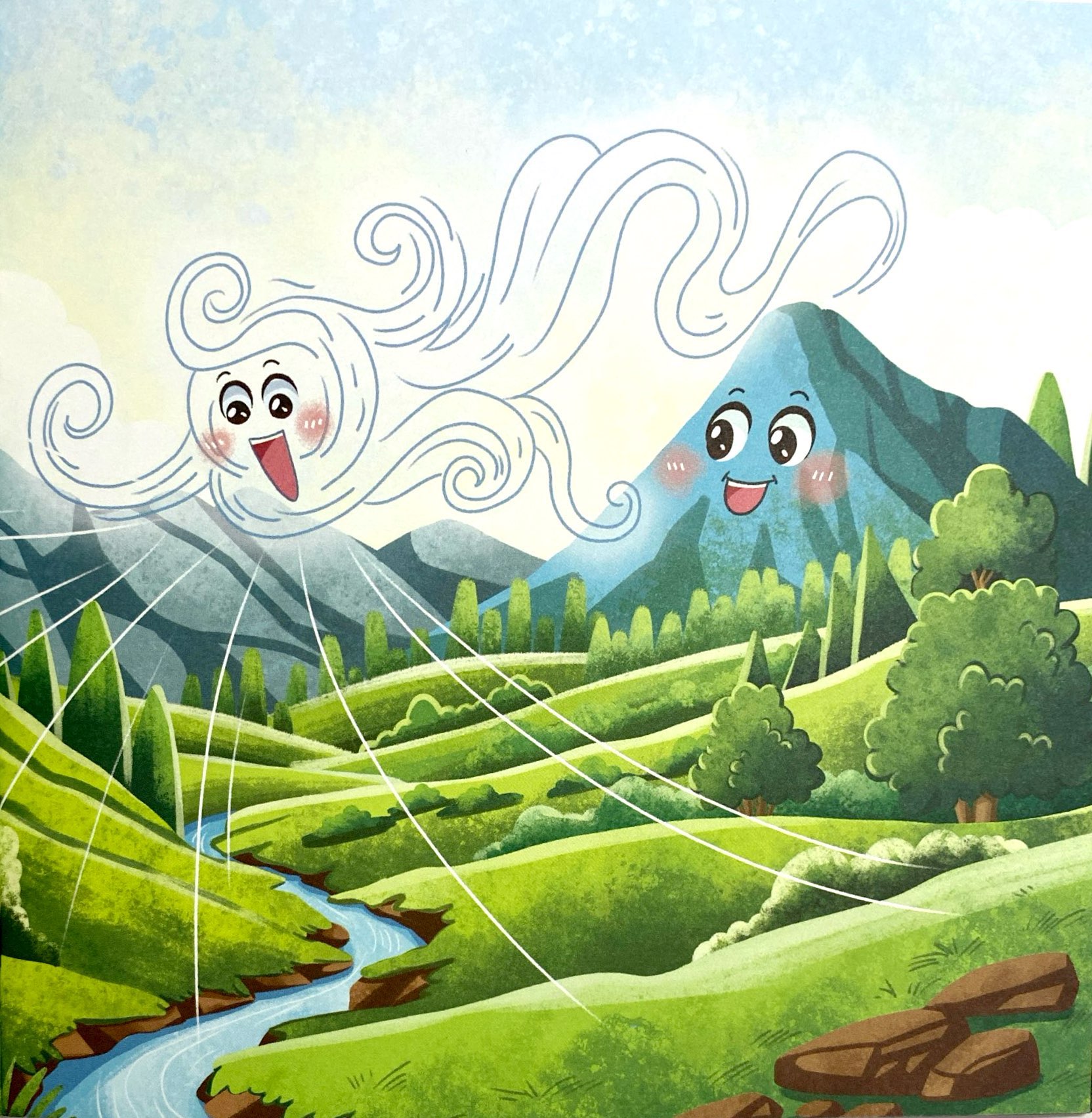 truyện tranh song ngữ anh-việt - tô màu tương tác - ngụ ngôn nhân quả - lời thì thầm của gió - Ảnh 6