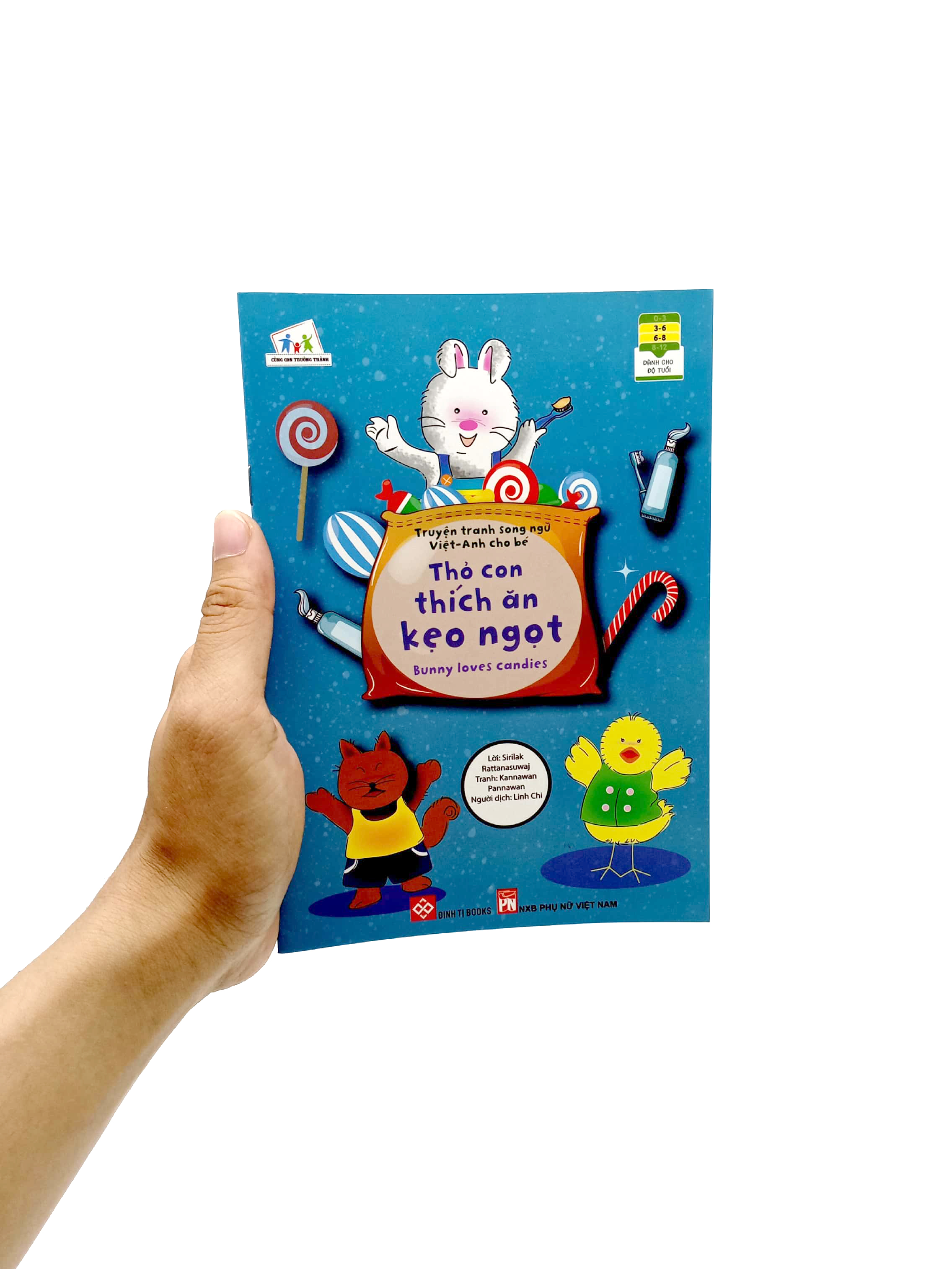 truyện tranh song ngữ việt - anh cho bé - bunny loves candies - thỏ con thích ăn kẹo ngọt - Ảnh 7