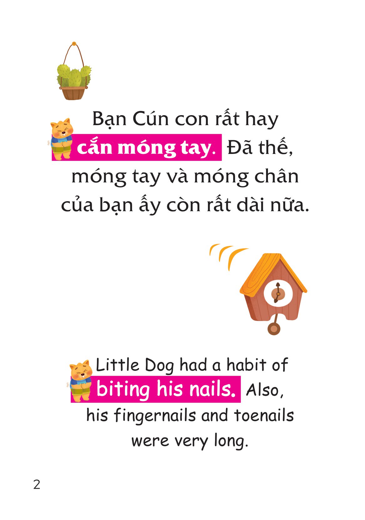 truyện tranh song ngữ việt-anh cho bé - cắn móng tay là xấu lắm đấy! - biting your nails is a bad habit - Ảnh 3