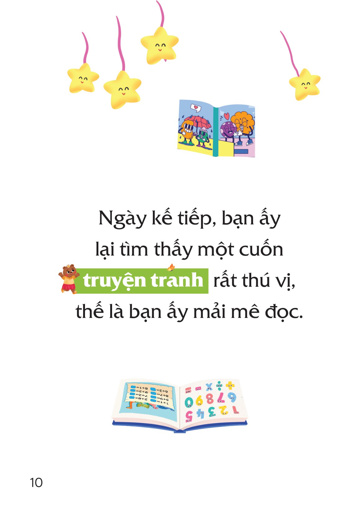 truyện tranh song ngữ việt-anh cho bé - chưa học bài xong, đừng đi chơi nhé! - do not forget to revise your lessons before going out to play - Ảnh 11