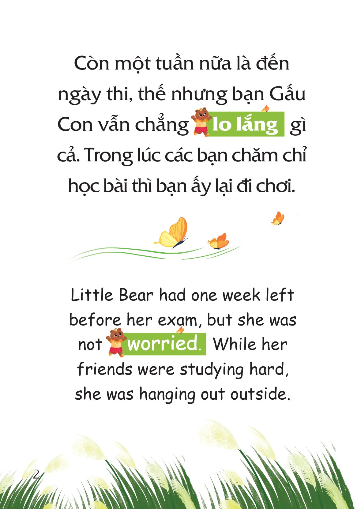 truyện tranh song ngữ việt-anh cho bé - chưa học bài xong, đừng đi chơi nhé! - do not forget to revise your lessons before going out to play - Ảnh 3
