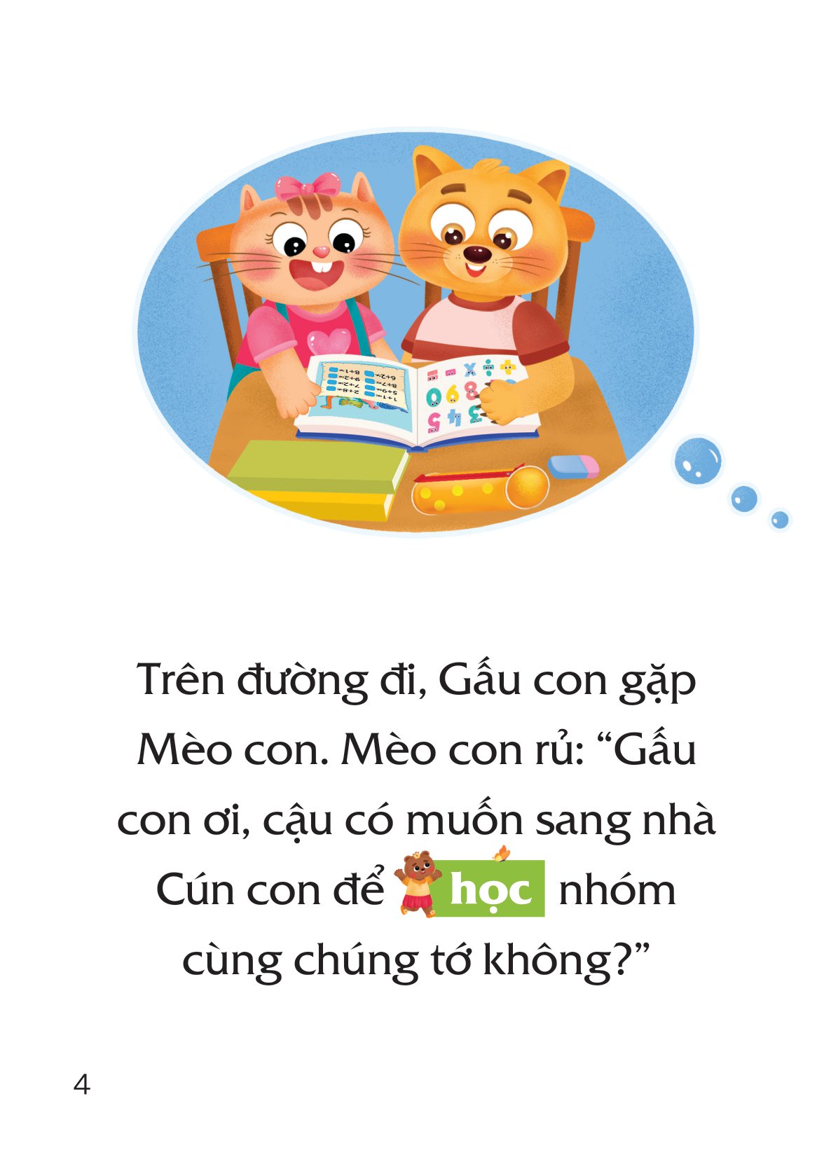 truyện tranh song ngữ việt-anh cho bé - chưa học bài xong, đừng đi chơi nhé! - do not forget to revise your lessons before going out to play - Ảnh 5