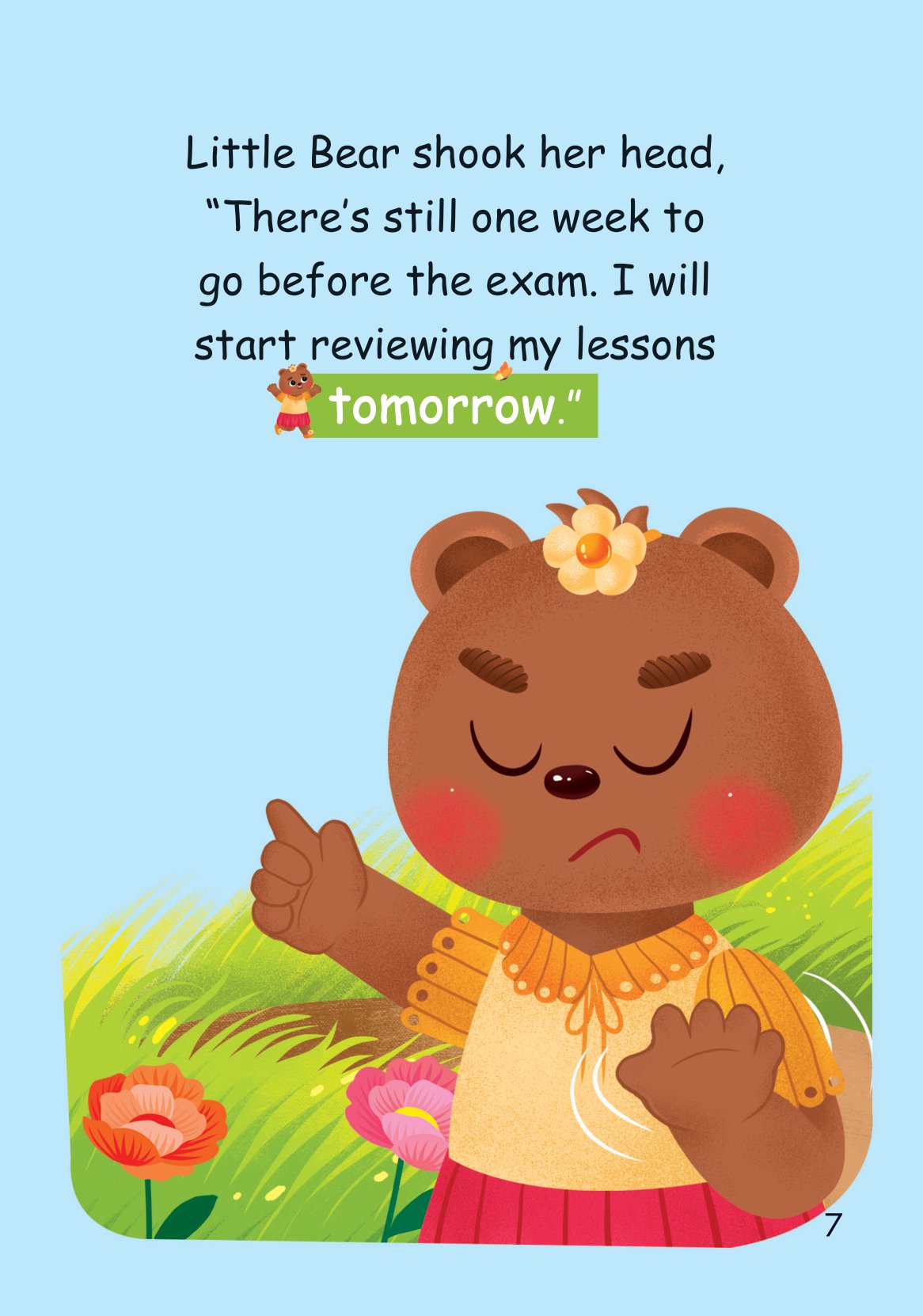 truyện tranh song ngữ việt-anh cho bé - chưa học bài xong, đừng đi chơi nhé! - do not forget to revise your lessons before going out to play - Ảnh 8