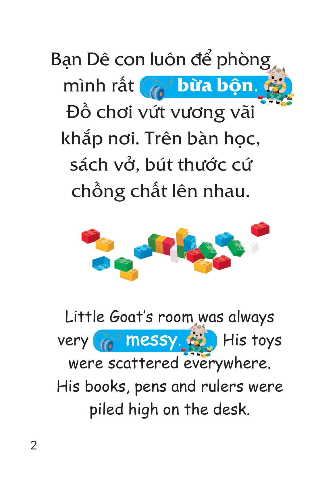 truyện tranh song ngữ việt-anh cho bé - đồ đạc gọn gàng, sẵn sàng sử dụng - you find things more easily when you keep them orderly - Ảnh 3