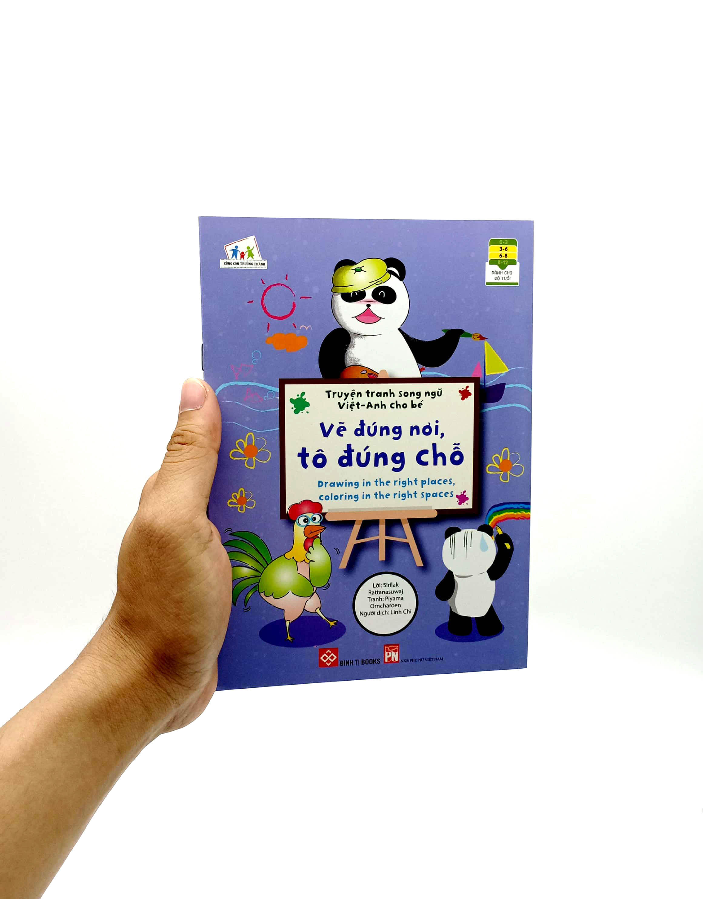 truyện tranh song ngữ việt - anh cho bé - drawing in the right places, coloring in the right spaces - vẽ đúng nơi, tô đúng chỗ - Ảnh 7