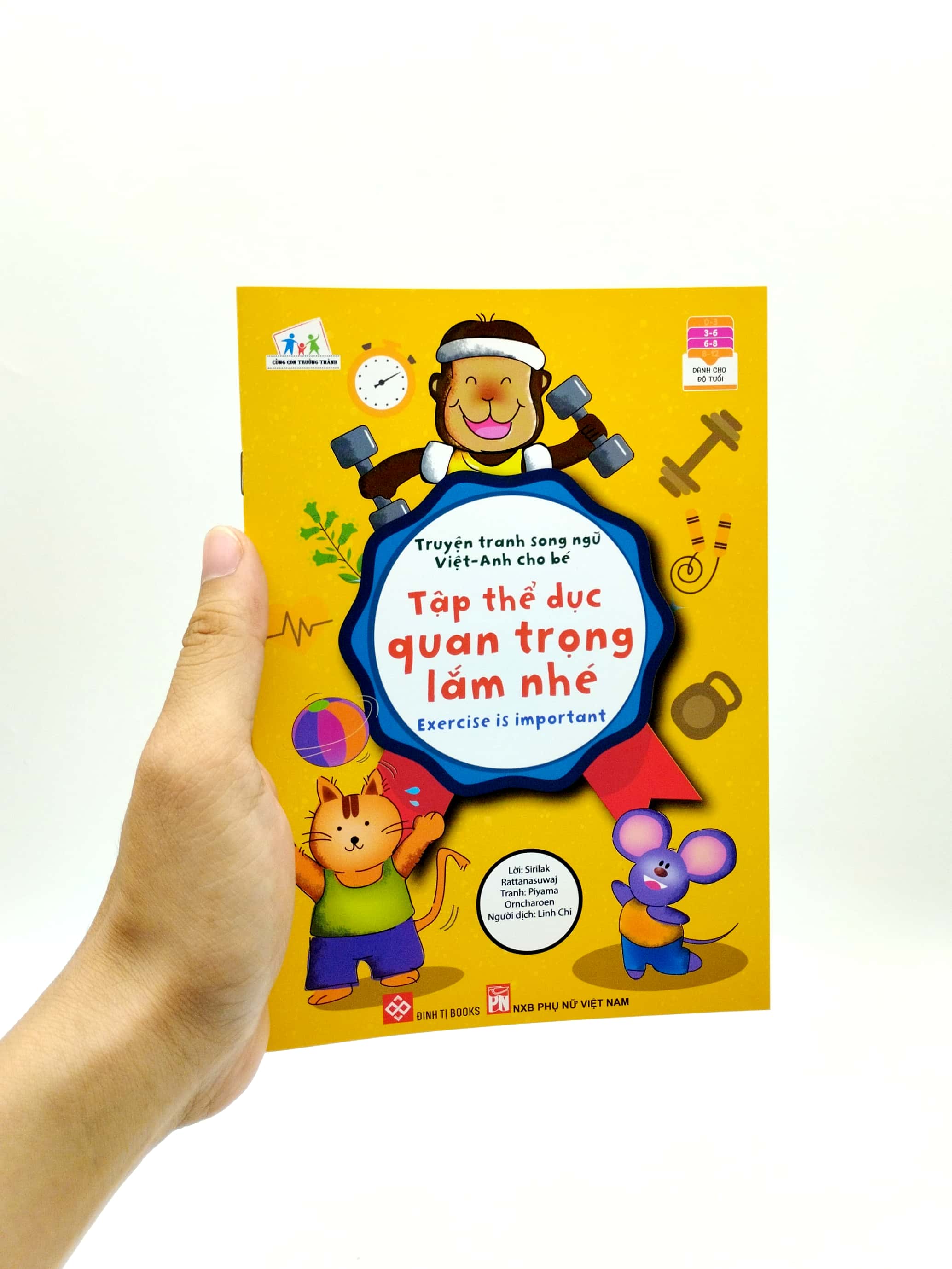 truyện tranh song ngữ việt - anh cho bé - exercise is important - tập thể dục quan trọng lắm nhé - Ảnh 7