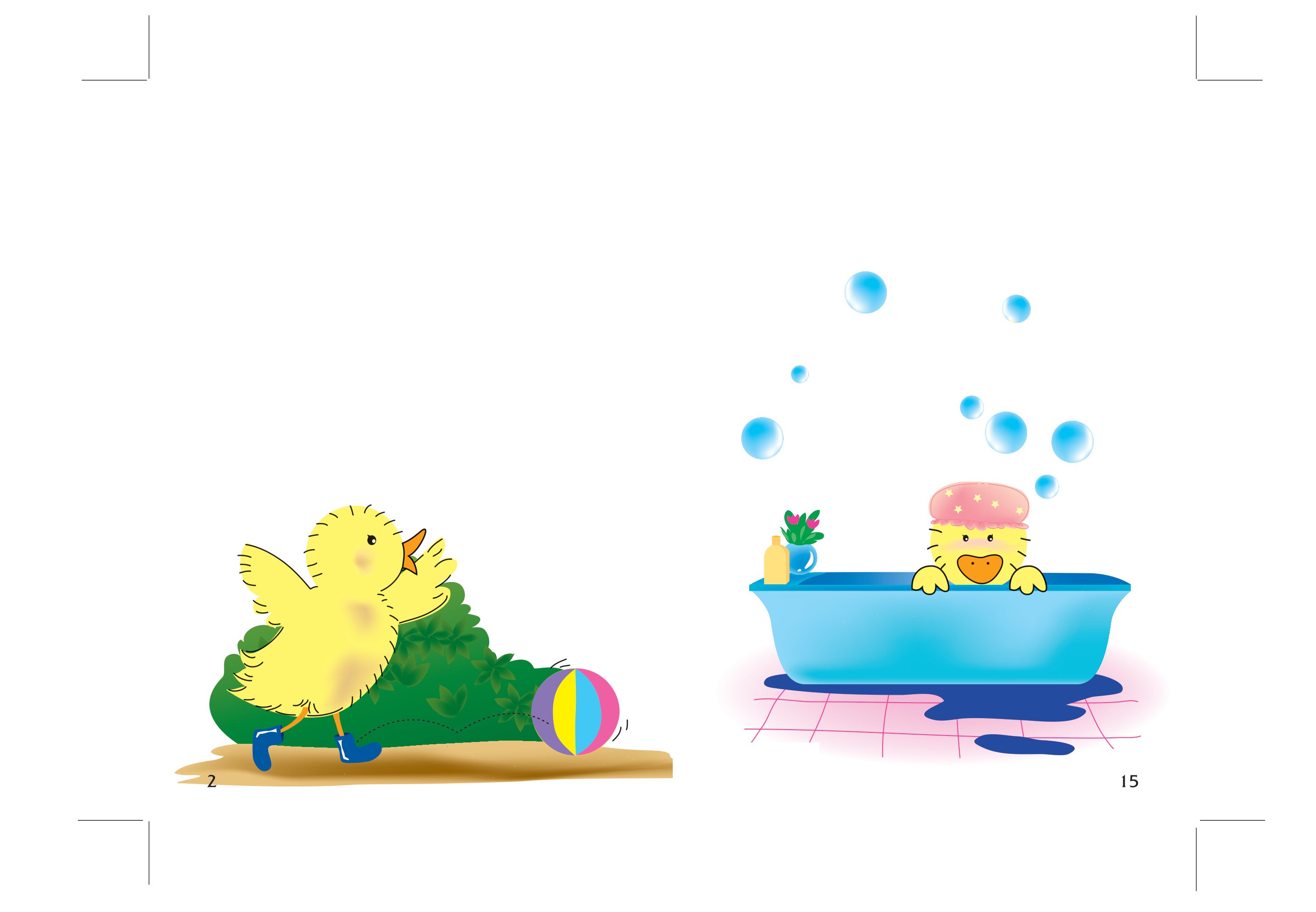 truyện tranh song ngữ việt - anh cho bé - keeping your body clean and friends are always near you - tắm sạch tắm thơm, bạn thương bạn mến - Ảnh 3