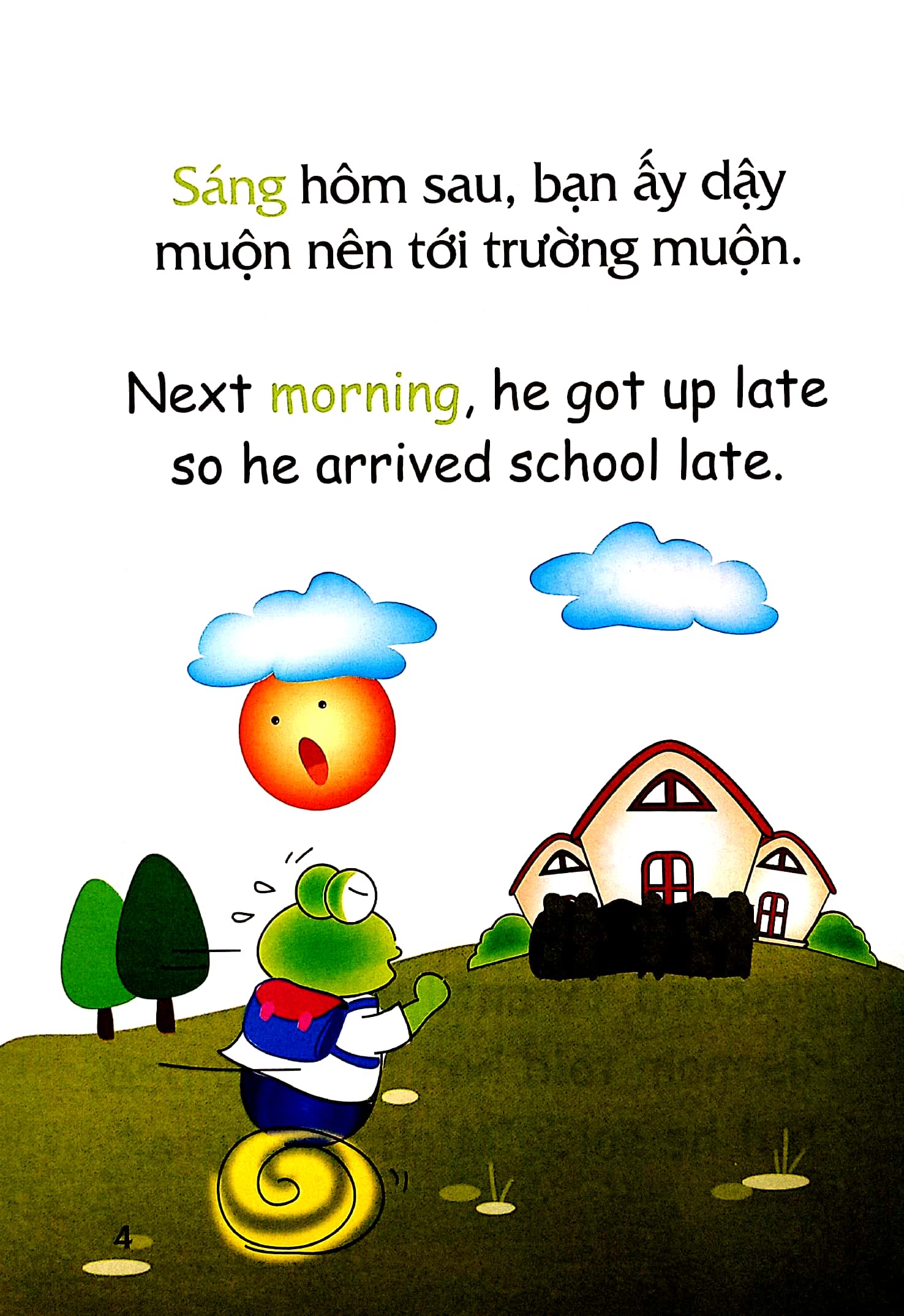 truyện tranh song ngữ việt - anh cho bé - letℹs go to bed early! - hãy đi ngủ sớm! - Ảnh 5