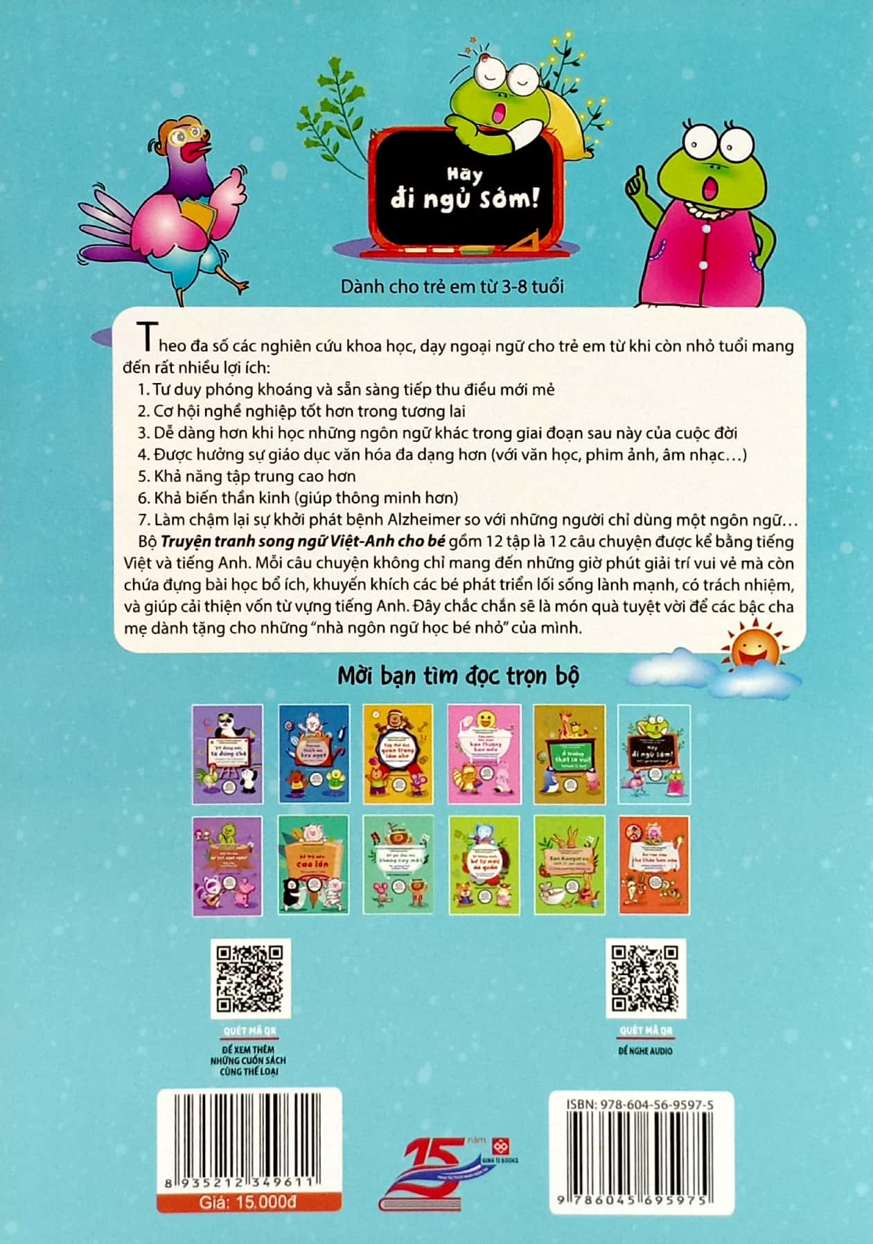 truyện tranh song ngữ việt - anh cho bé - letℹs go to bed early! - hãy đi ngủ sớm! - Ảnh 6