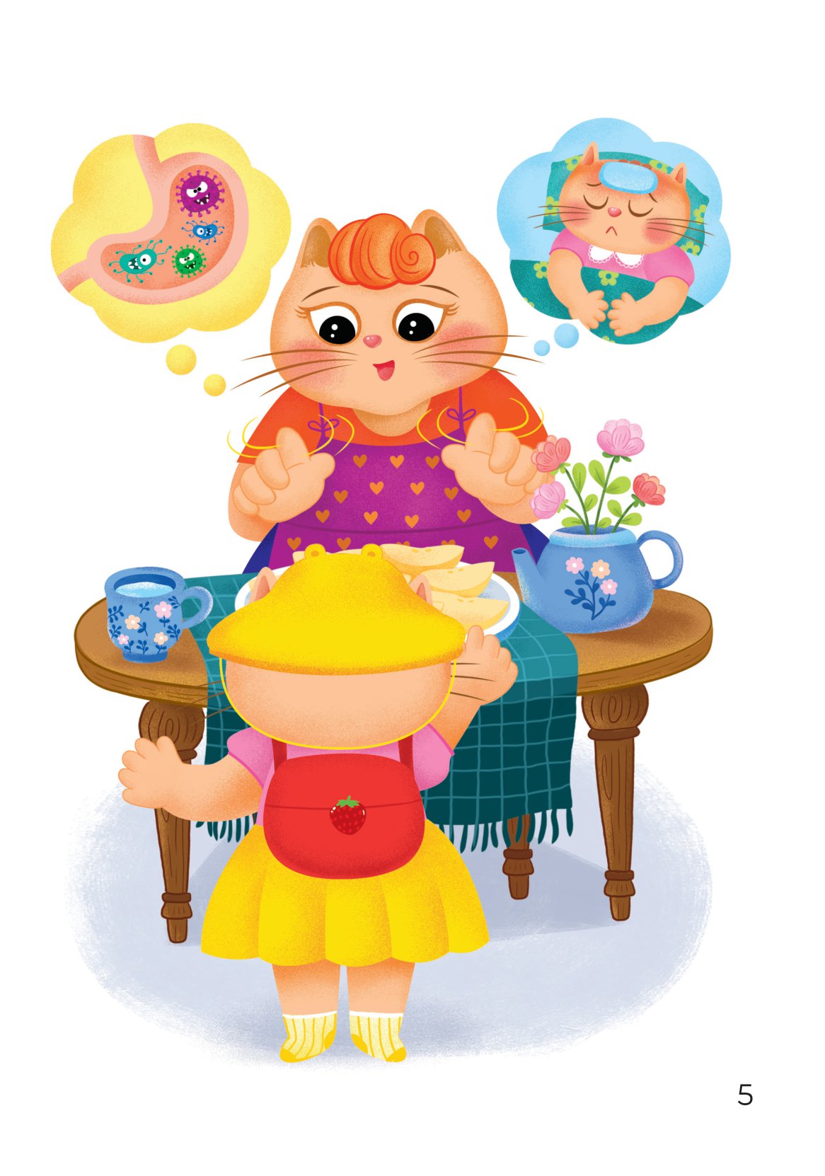 truyện tranh song ngữ việt-anh cho bé - rửa tay sạch sẽ, mạnh khỏe an toàn - washing your hands properly and you are always healthy - Ảnh 6