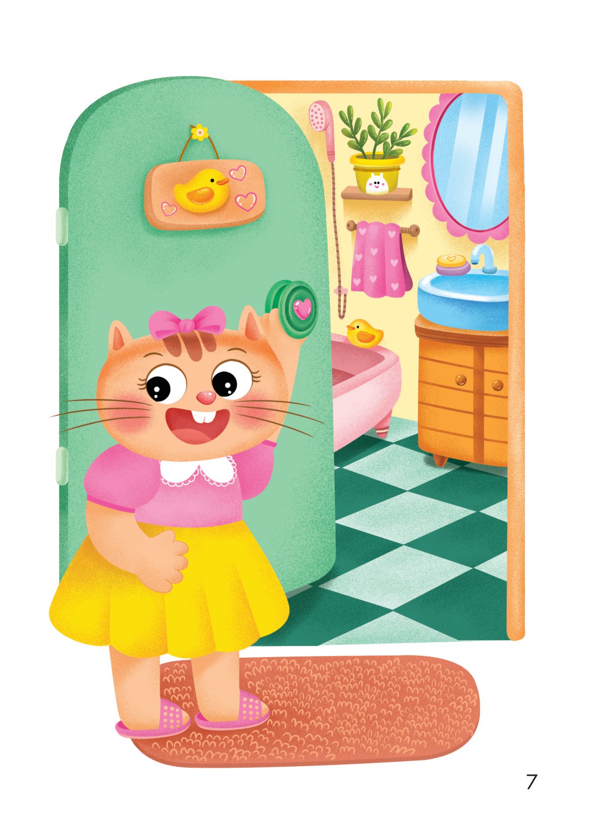 truyện tranh song ngữ việt-anh cho bé - rửa tay sạch sẽ, mạnh khỏe an toàn - washing your hands properly and you are always healthy - Ảnh 8