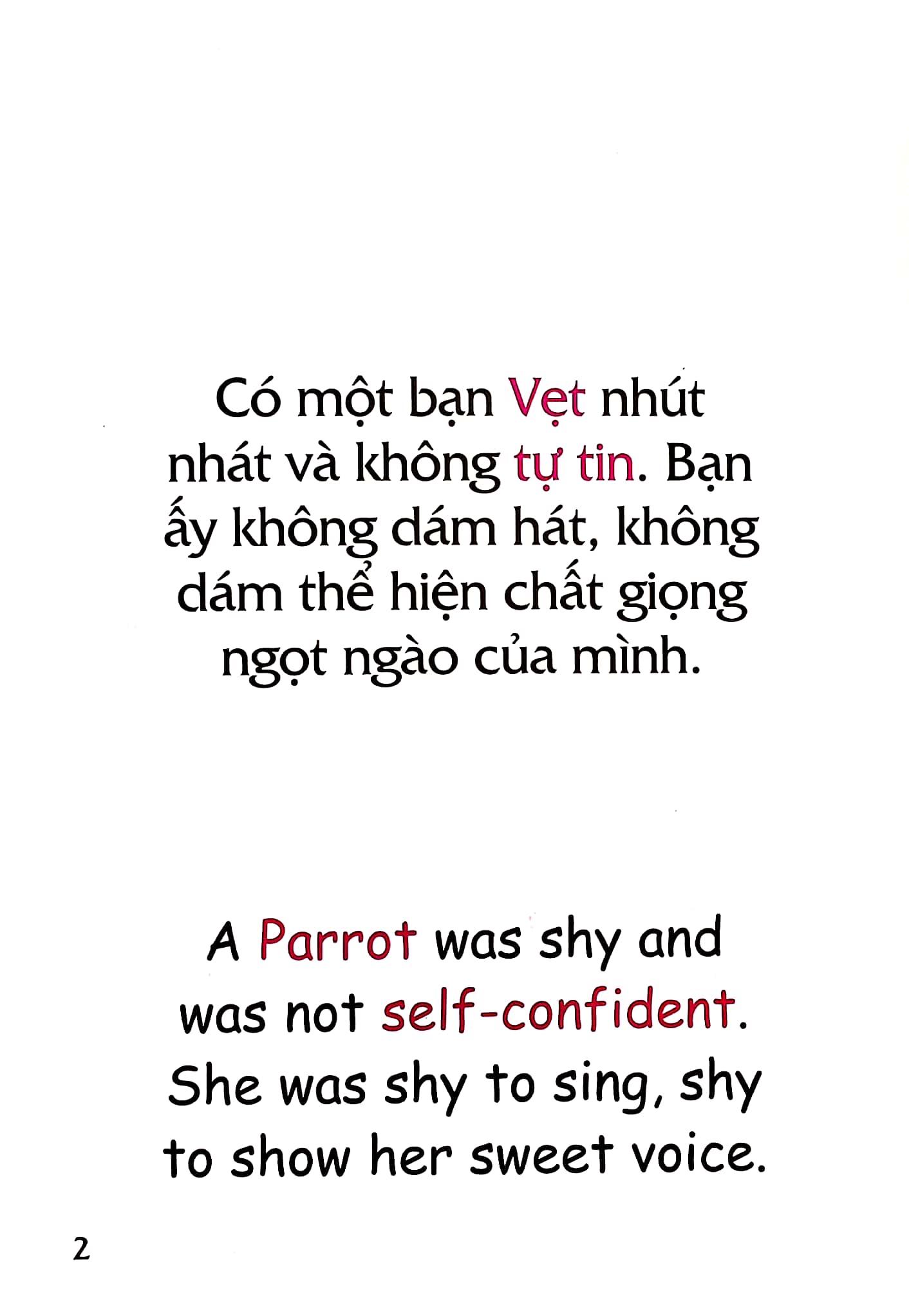 truyện tranh song ngữ việt - anh cho bé - sing, sing, sweet parrot! - hát lên nào bé vẹt ngọt ngào! - Ảnh 3