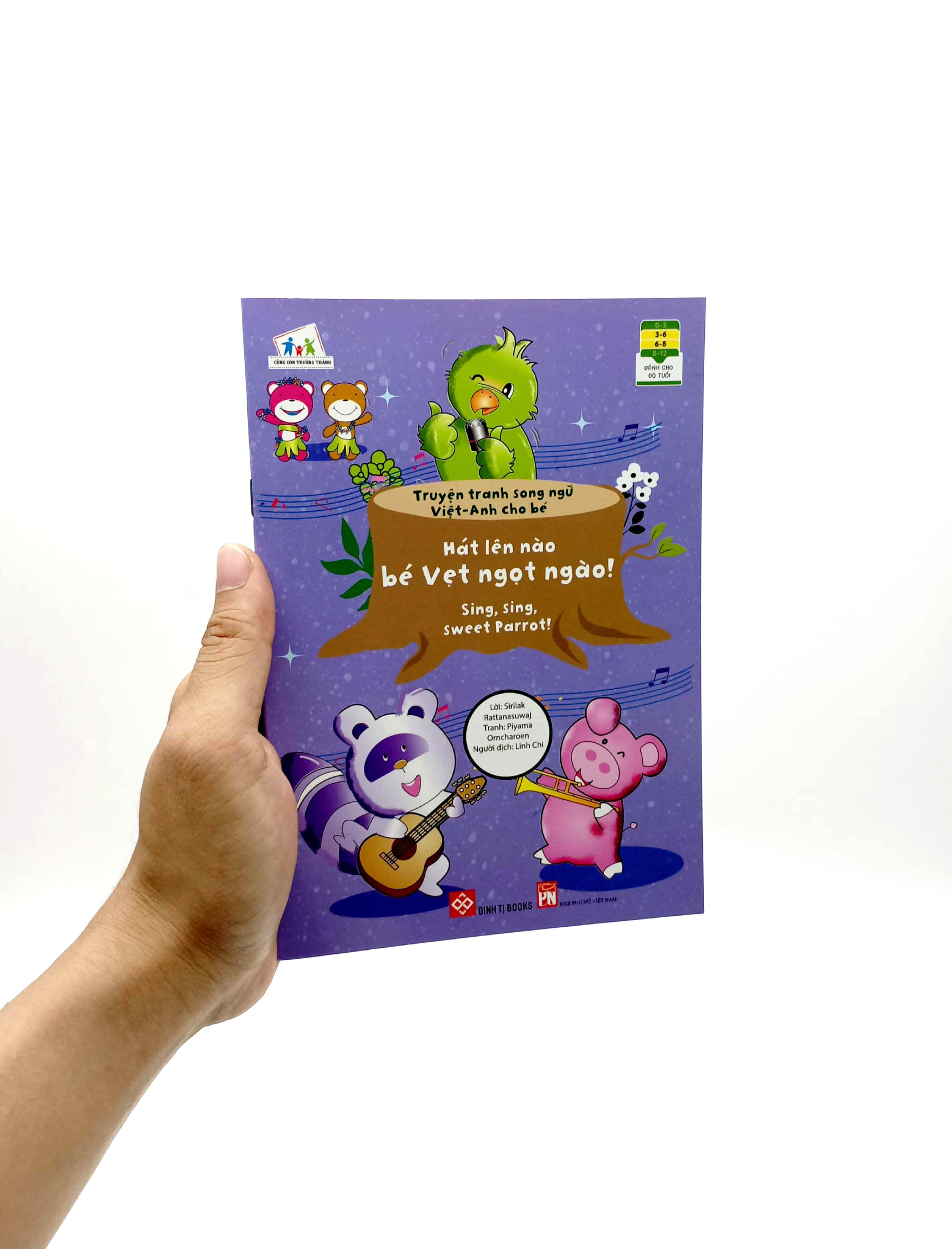 truyện tranh song ngữ việt - anh cho bé - sing, sing, sweet parrot! - hát lên nào bé vẹt ngọt ngào! - Ảnh 7