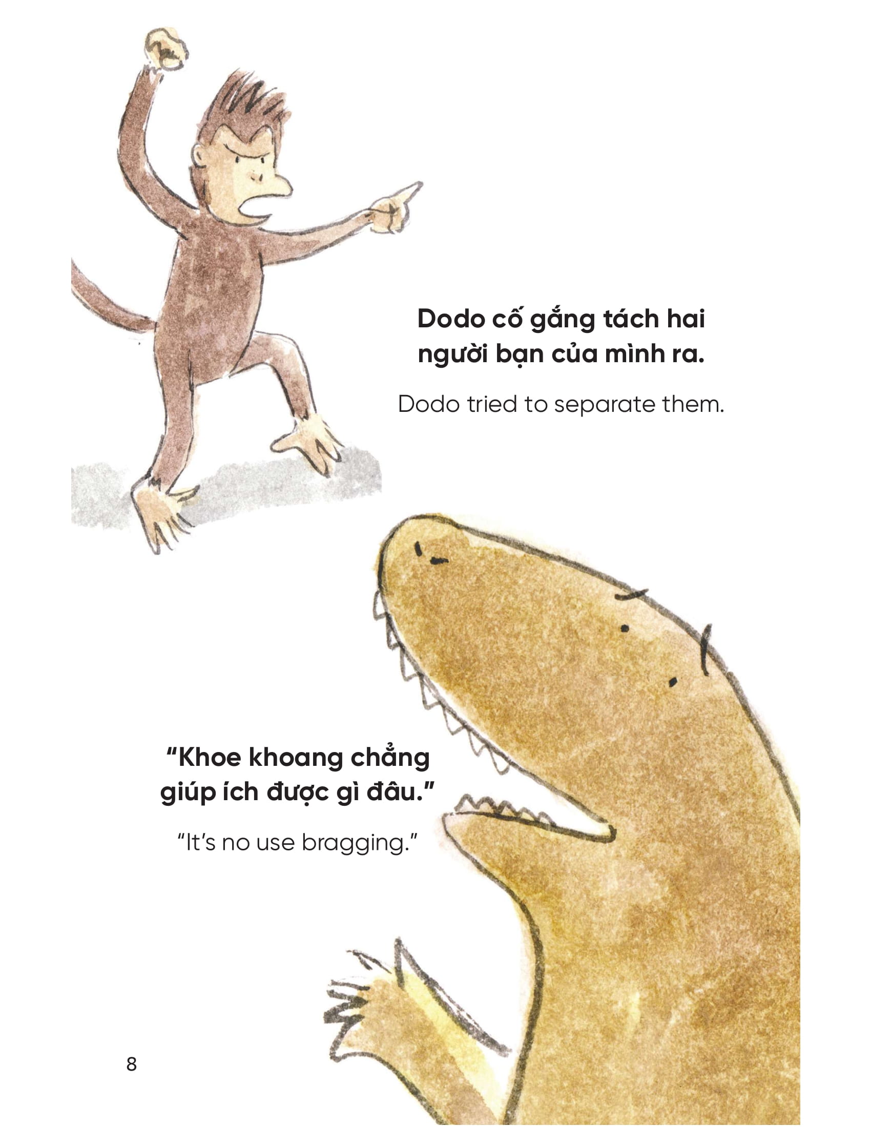 truyện tranh song ngữ việt - anh dành cho trẻ em - cùng học cư xử tốt - bé học cách khiêm tốn - being humble - Ảnh 8