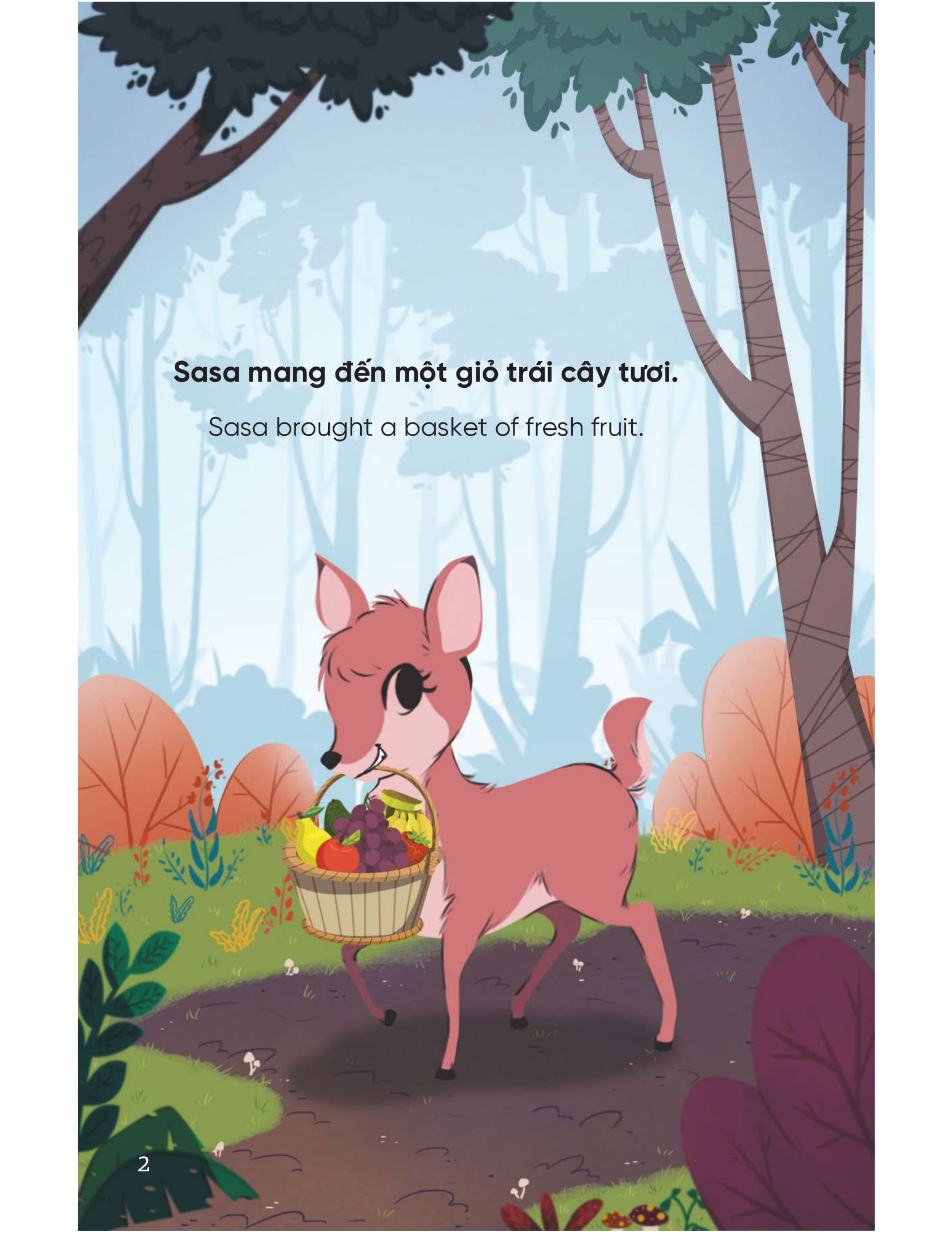 truyện tranh song ngữ việt - anh dành cho trẻ em - cùng học cư xử tốt - bé học sẻ chia - sharing generously - Ảnh 2