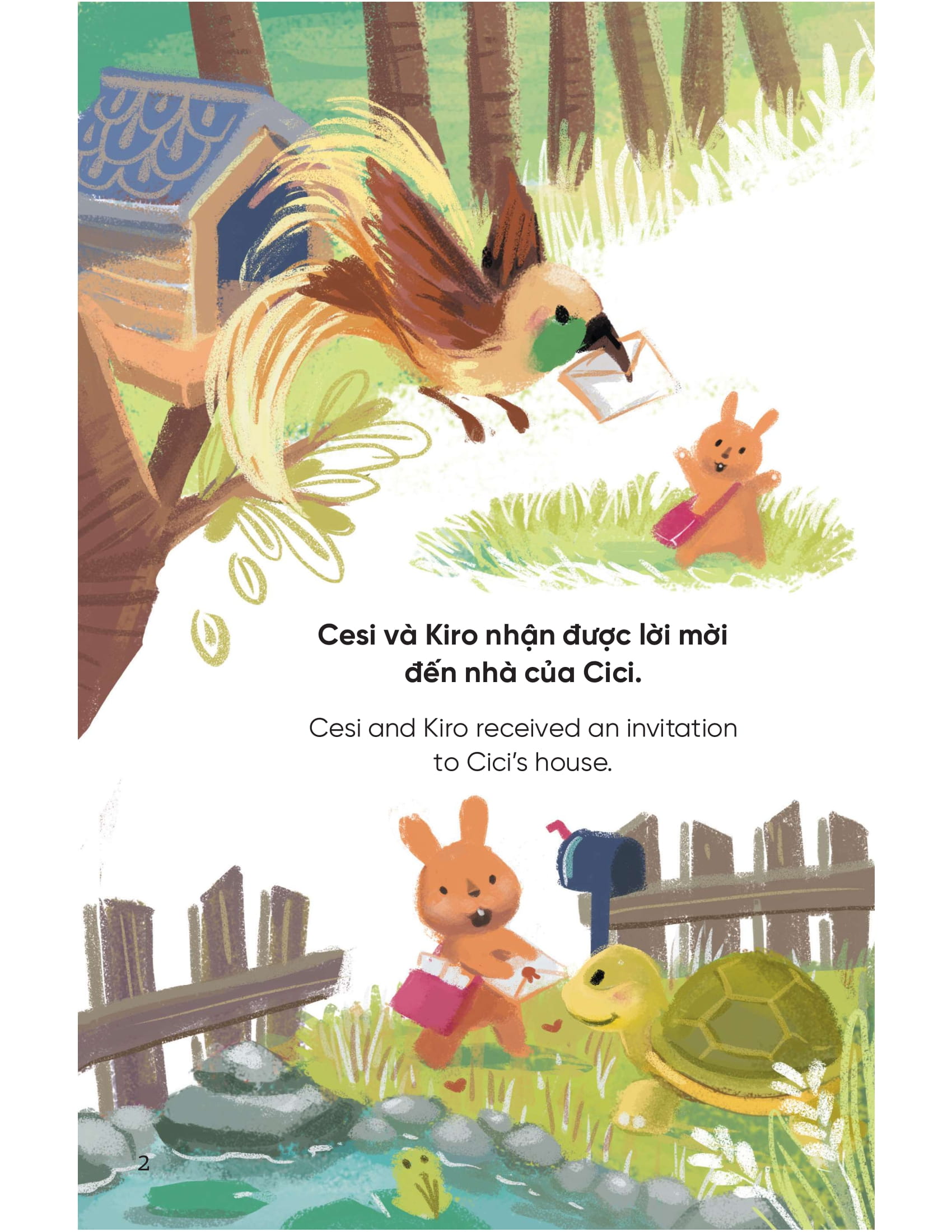 truyện tranh song ngữ việt - anh dành cho trẻ em - cùng học cư xử tốt - bé học tính kiên nhẫn - being patient - Ảnh 2