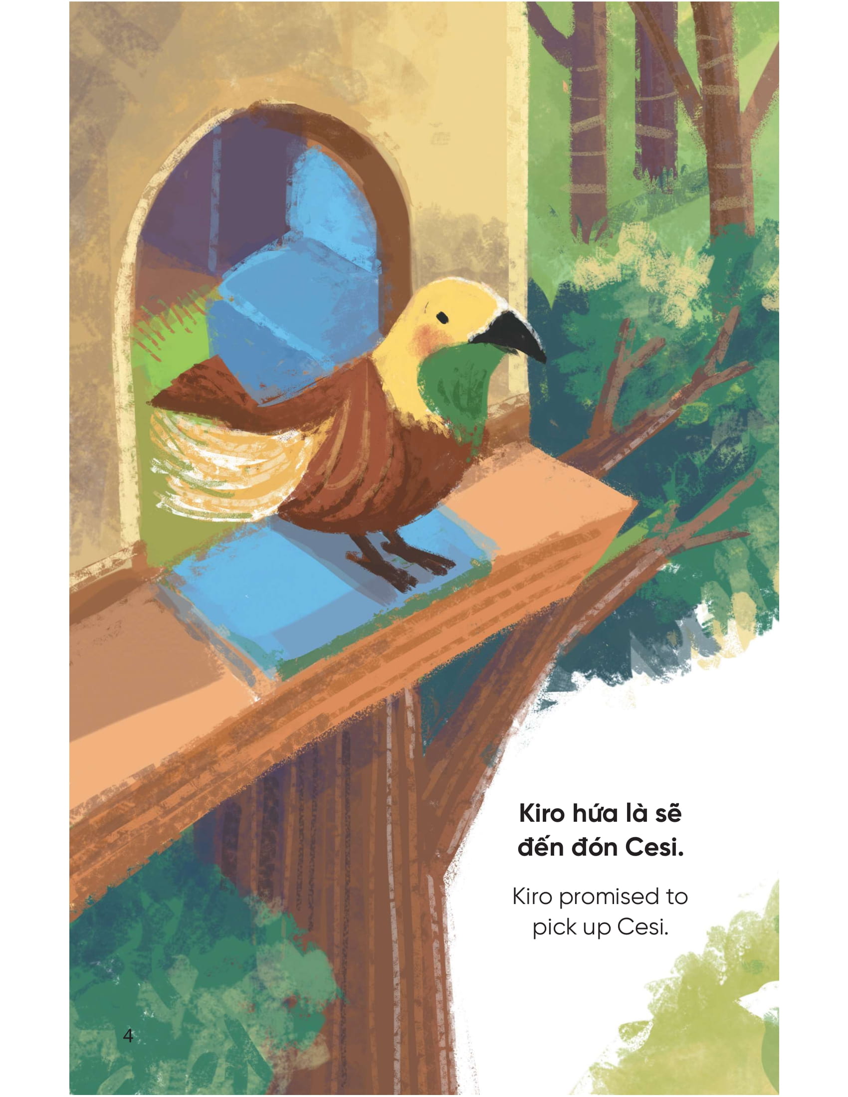 truyện tranh song ngữ việt - anh dành cho trẻ em - cùng học cư xử tốt - bé học tính kiên nhẫn - being patient - Ảnh 4