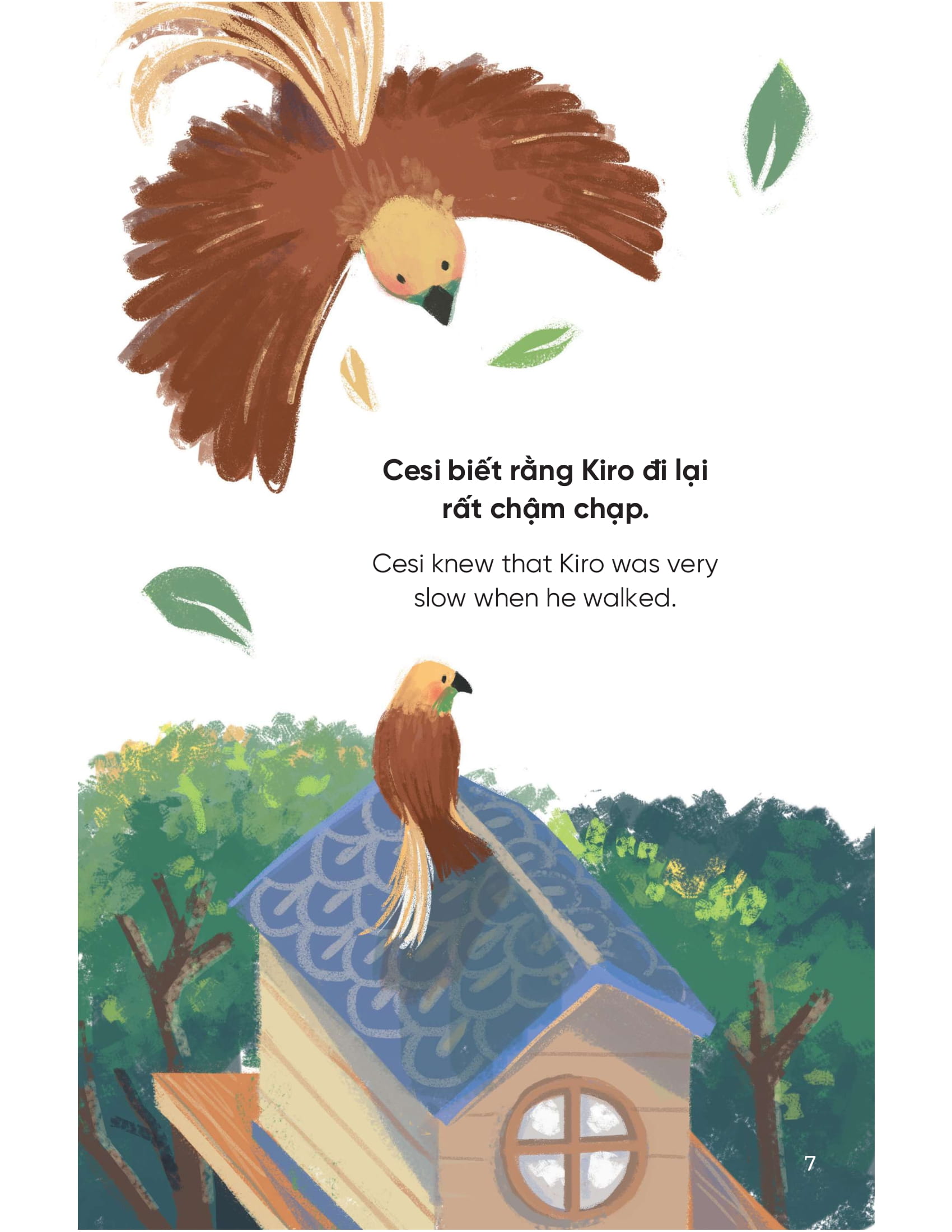 truyện tranh song ngữ việt - anh dành cho trẻ em - cùng học cư xử tốt - bé học tính kiên nhẫn - being patient - Ảnh 7