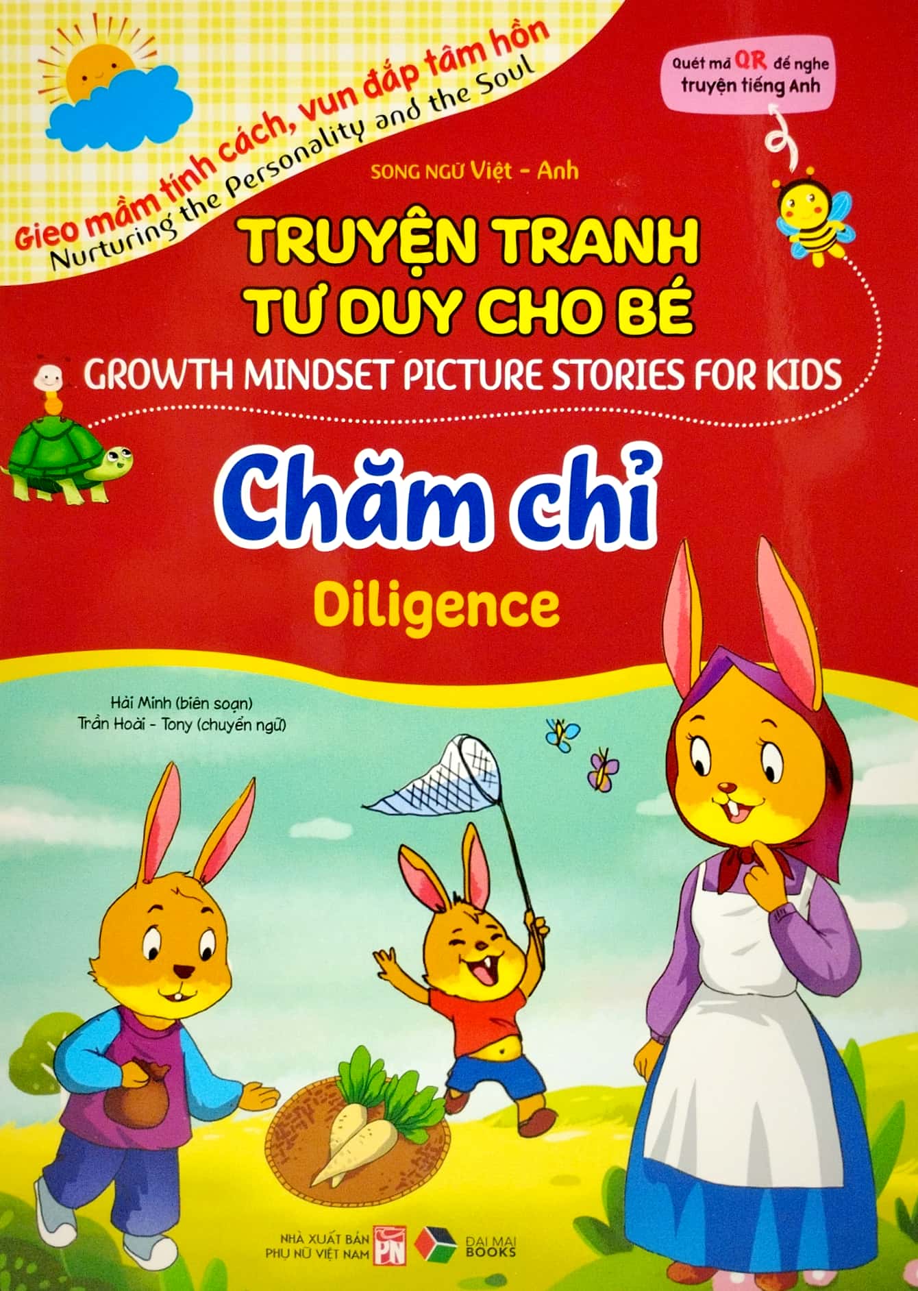 truyện tranh tư duy cho bé - song ngữ việt-anh - chăm chỉ - Ảnh 2