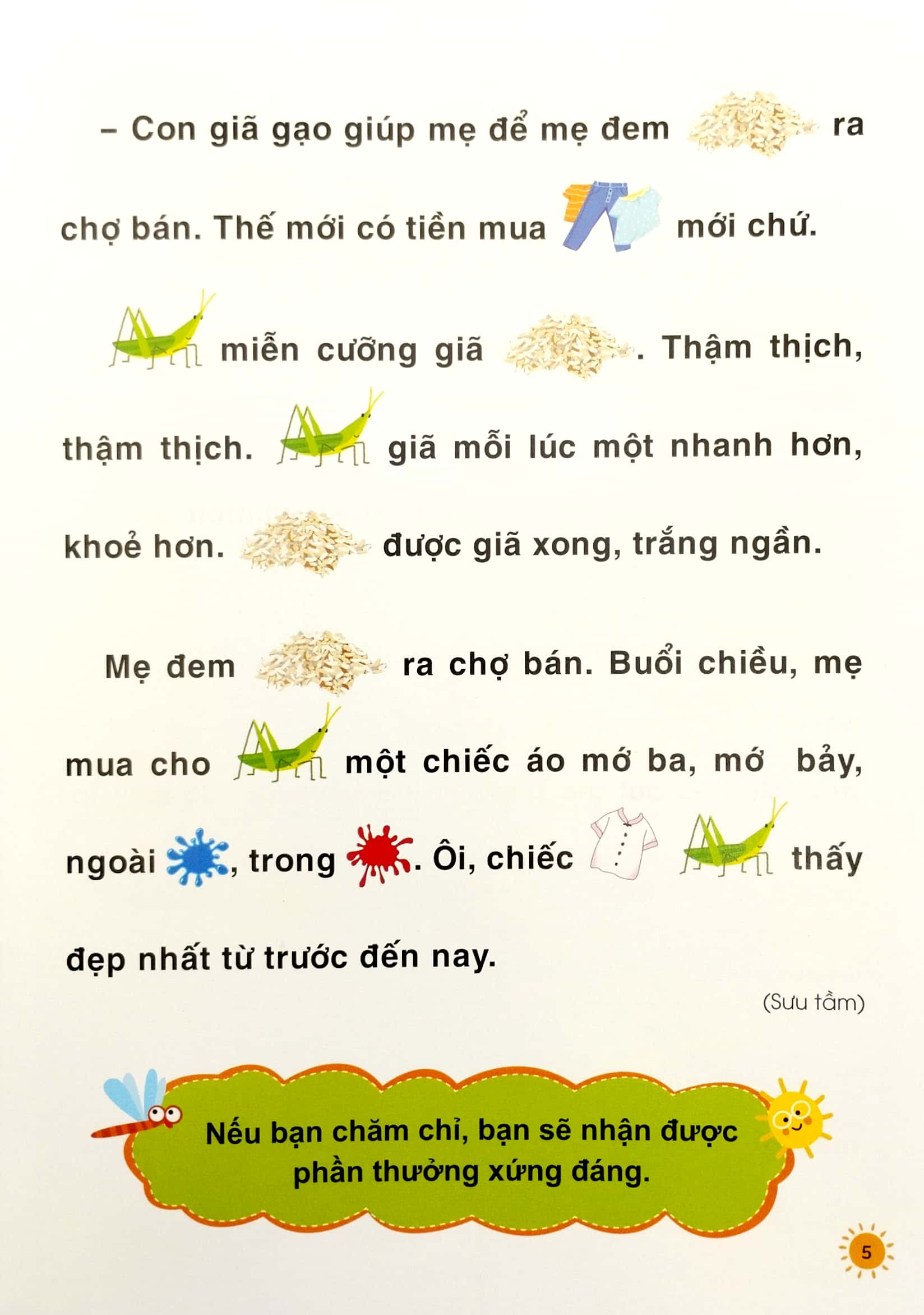 truyện tranh tư duy cho bé - song ngữ việt-anh - chăm chỉ - Ảnh 5