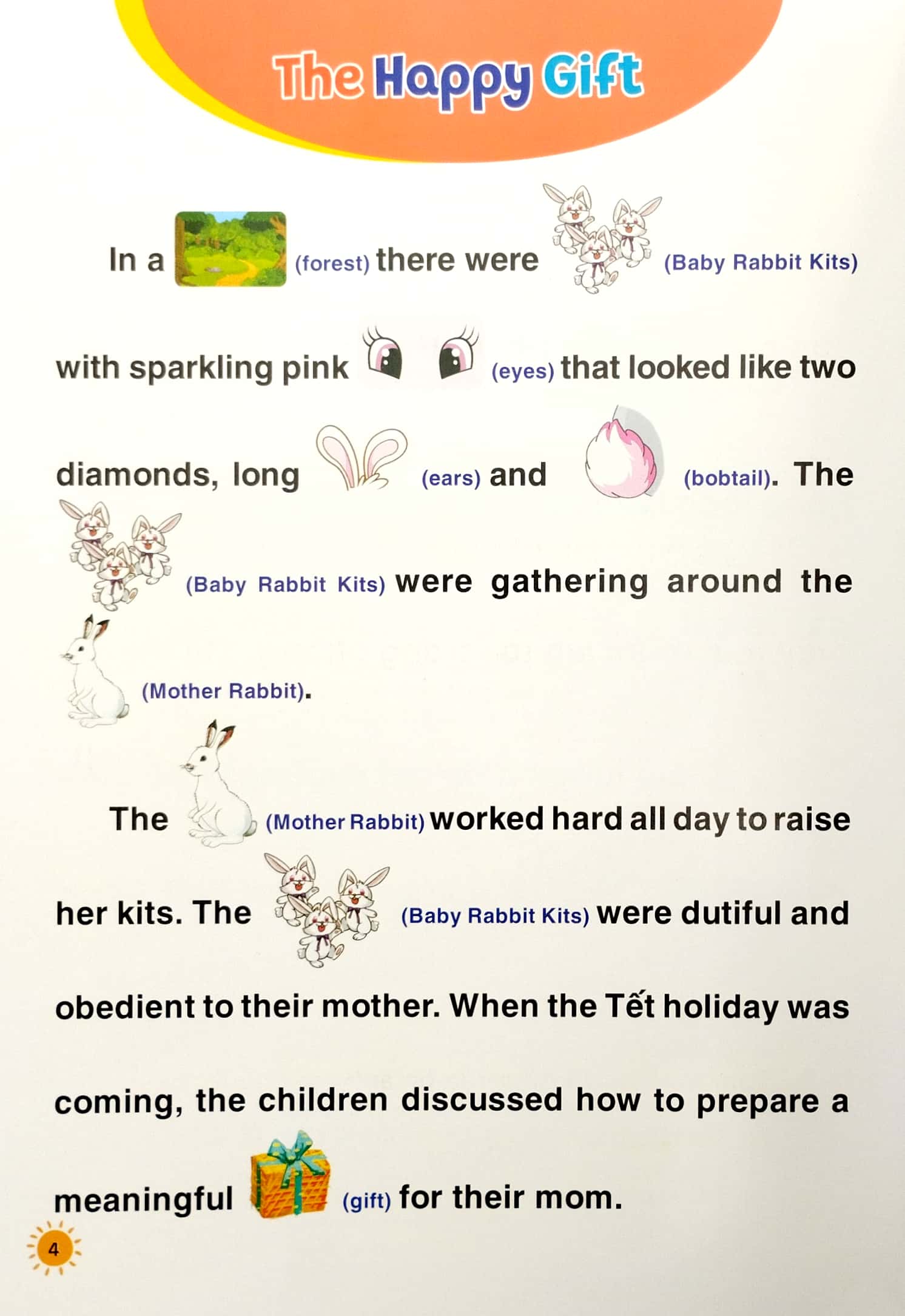 truyện tranh tư duy cho bé - song ngữ việt-anh - hiếu thảo - Ảnh 4