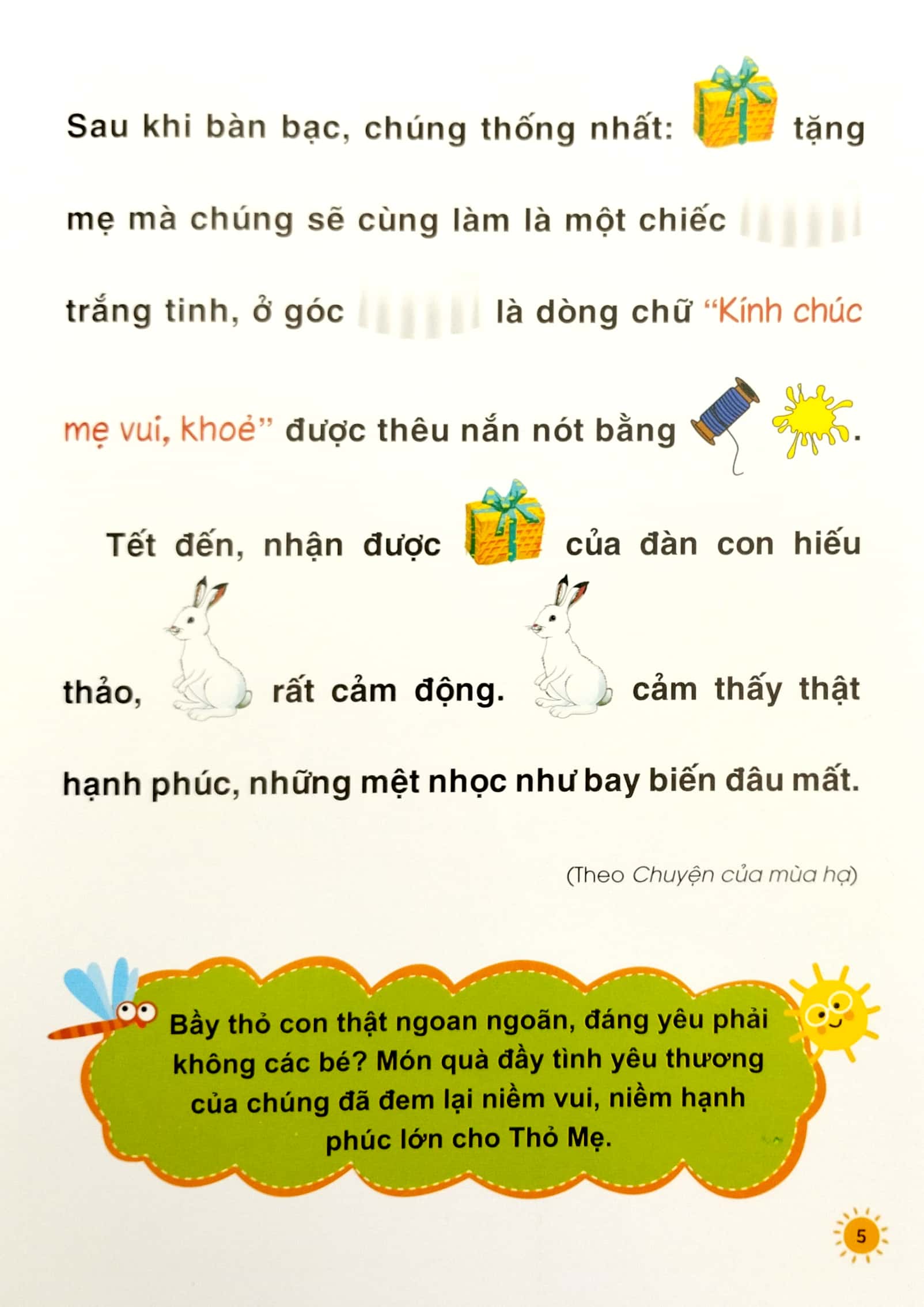 truyện tranh tư duy cho bé - song ngữ việt-anh - hiếu thảo - Ảnh 5