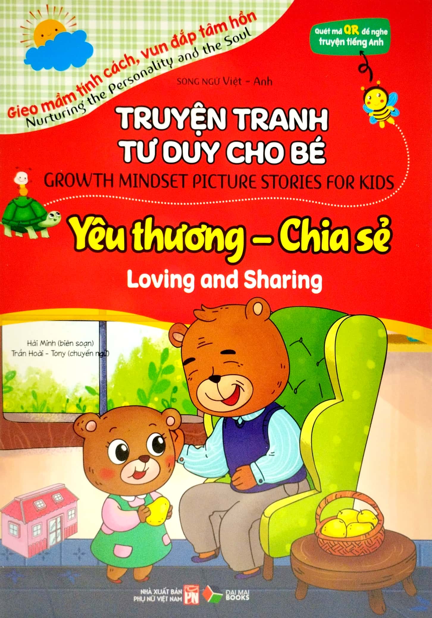 truyện tranh tư duy cho bé - song ngữ việt-anh - yêu thương và chia sẻ - Ảnh 2