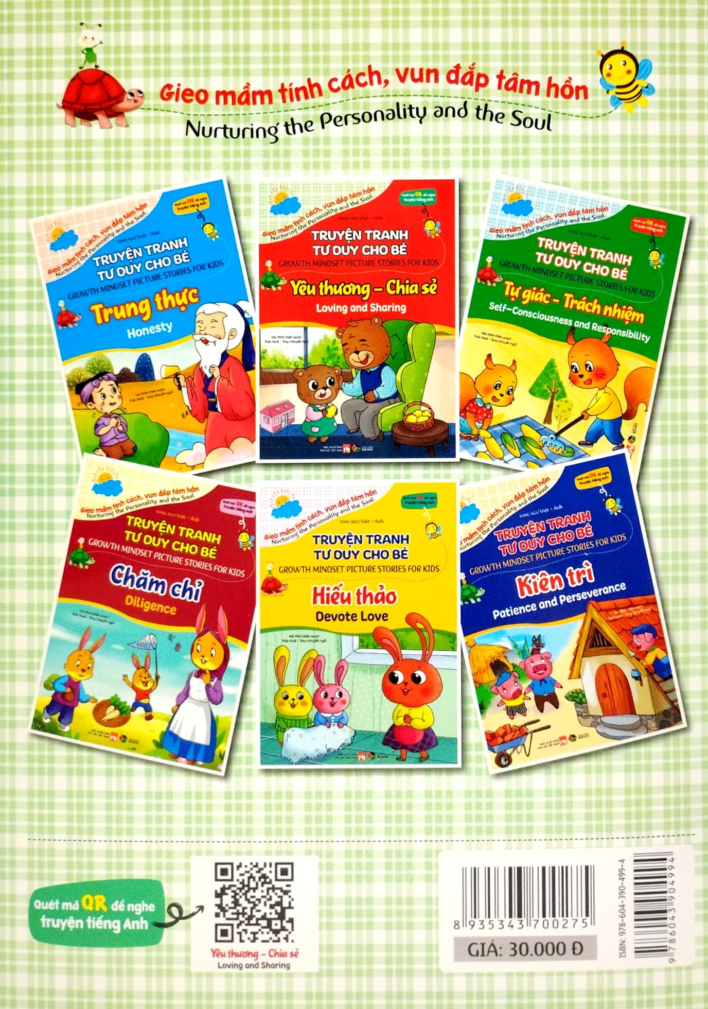 truyện tranh tư duy cho bé - song ngữ việt-anh - yêu thương và chia sẻ - Ảnh 6