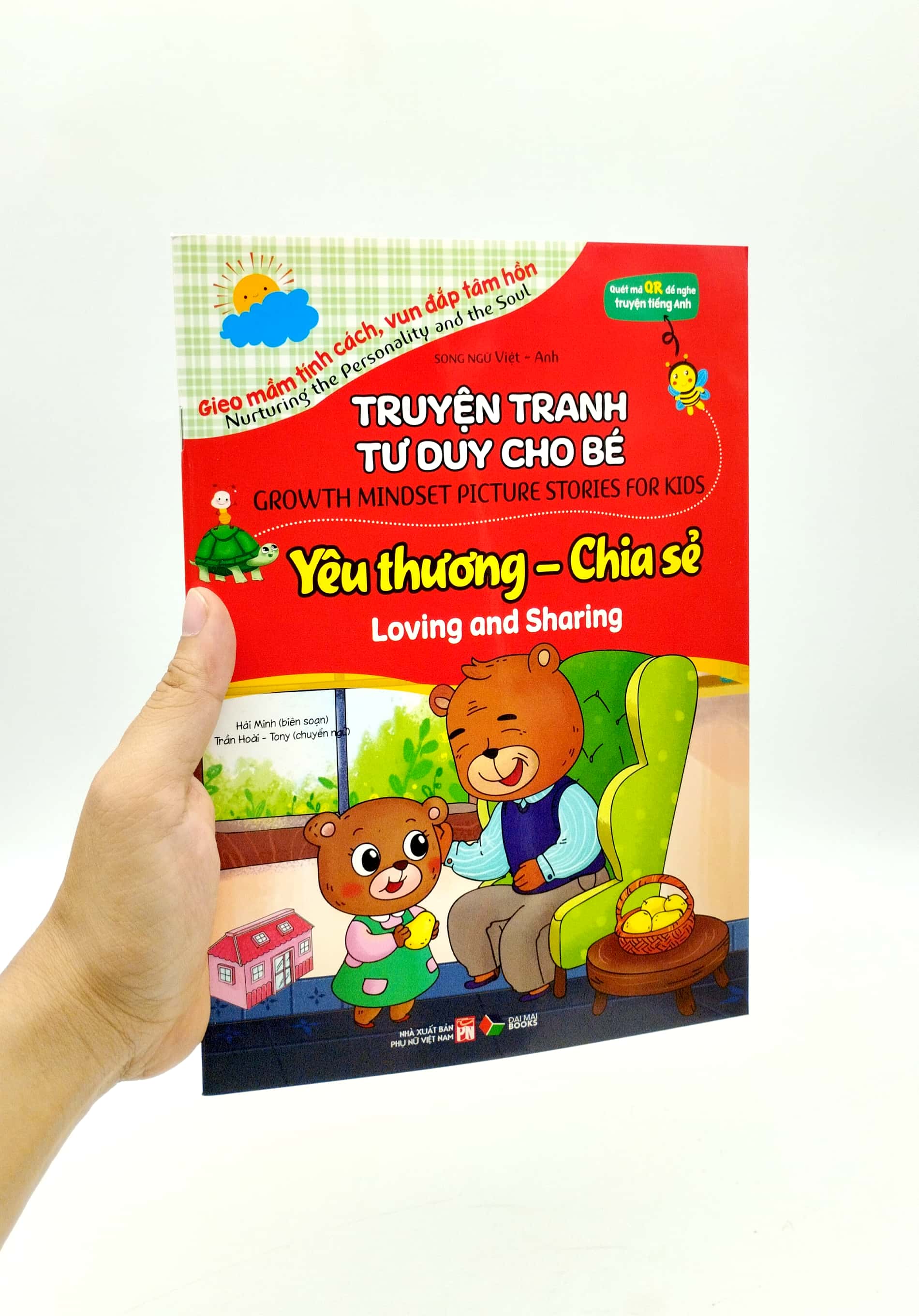 truyện tranh tư duy cho bé - song ngữ việt-anh - yêu thương và chia sẻ - Ảnh 7
