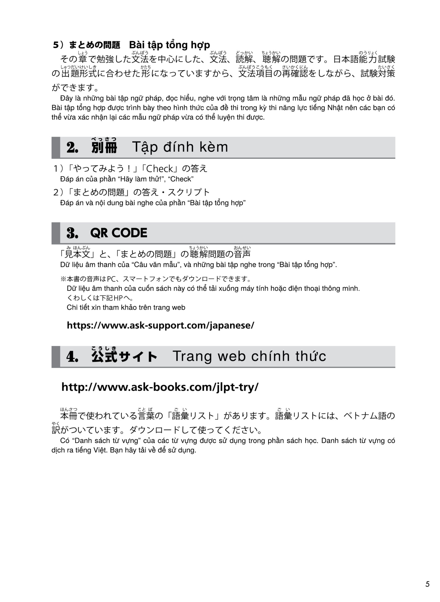 try! thi năng lực nhật ngữ n3 - phát triển các kỹ năng tiếng nhật từ ngữ pháp (phiên bản tiếng việt) - Ảnh 11