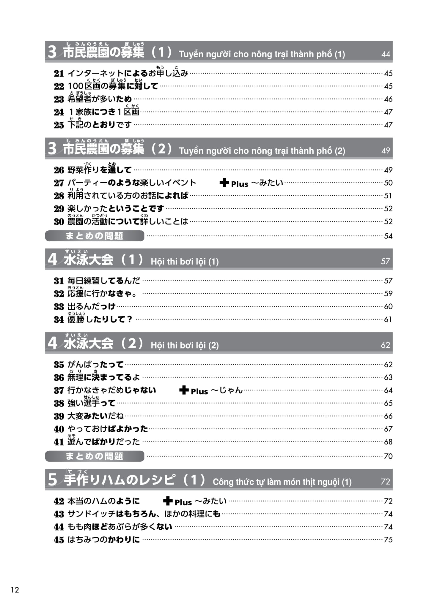 try! thi năng lực nhật ngữ n3 - phát triển các kỹ năng tiếng nhật từ ngữ pháp (phiên bản tiếng việt) - Ảnh 5