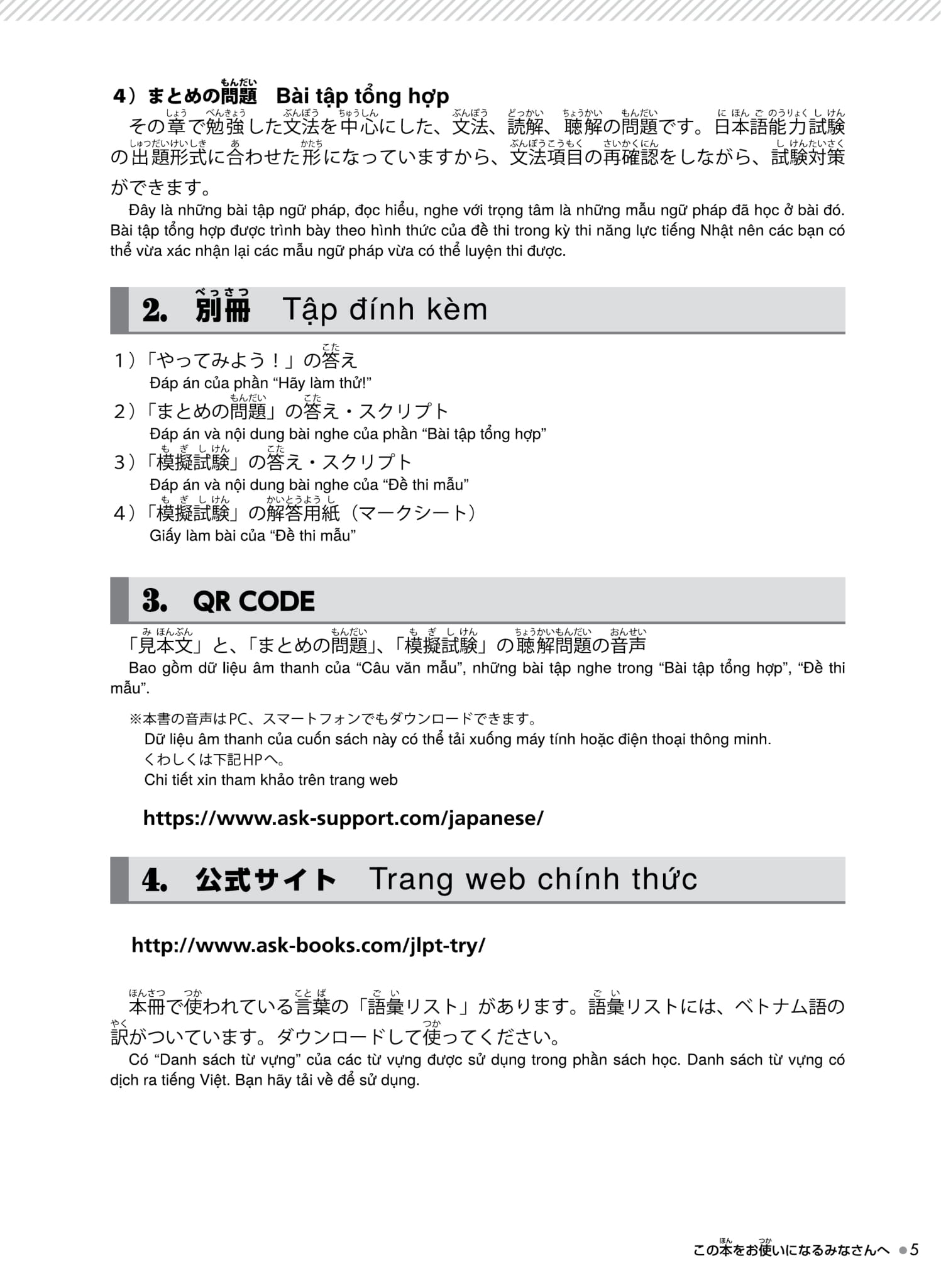 try! thi năng lực nhật ngữ n4 - phát triển các kỹ năng tiếng nhật từ ngữ pháp (phiên bản tiếng việt) - Ảnh 9