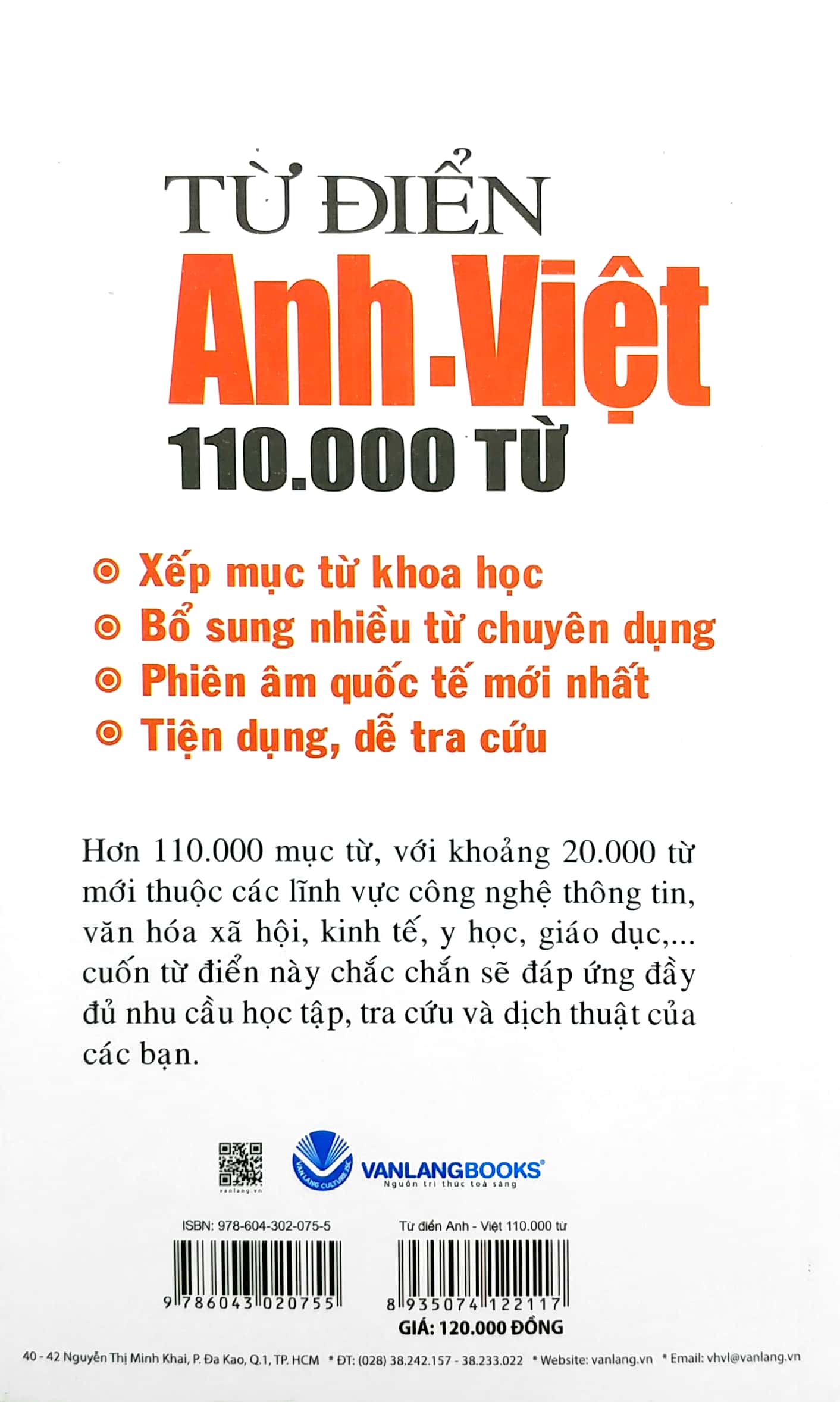 từ điển anh - việt 110.000 từ (tái bản 2020) - Ảnh 7