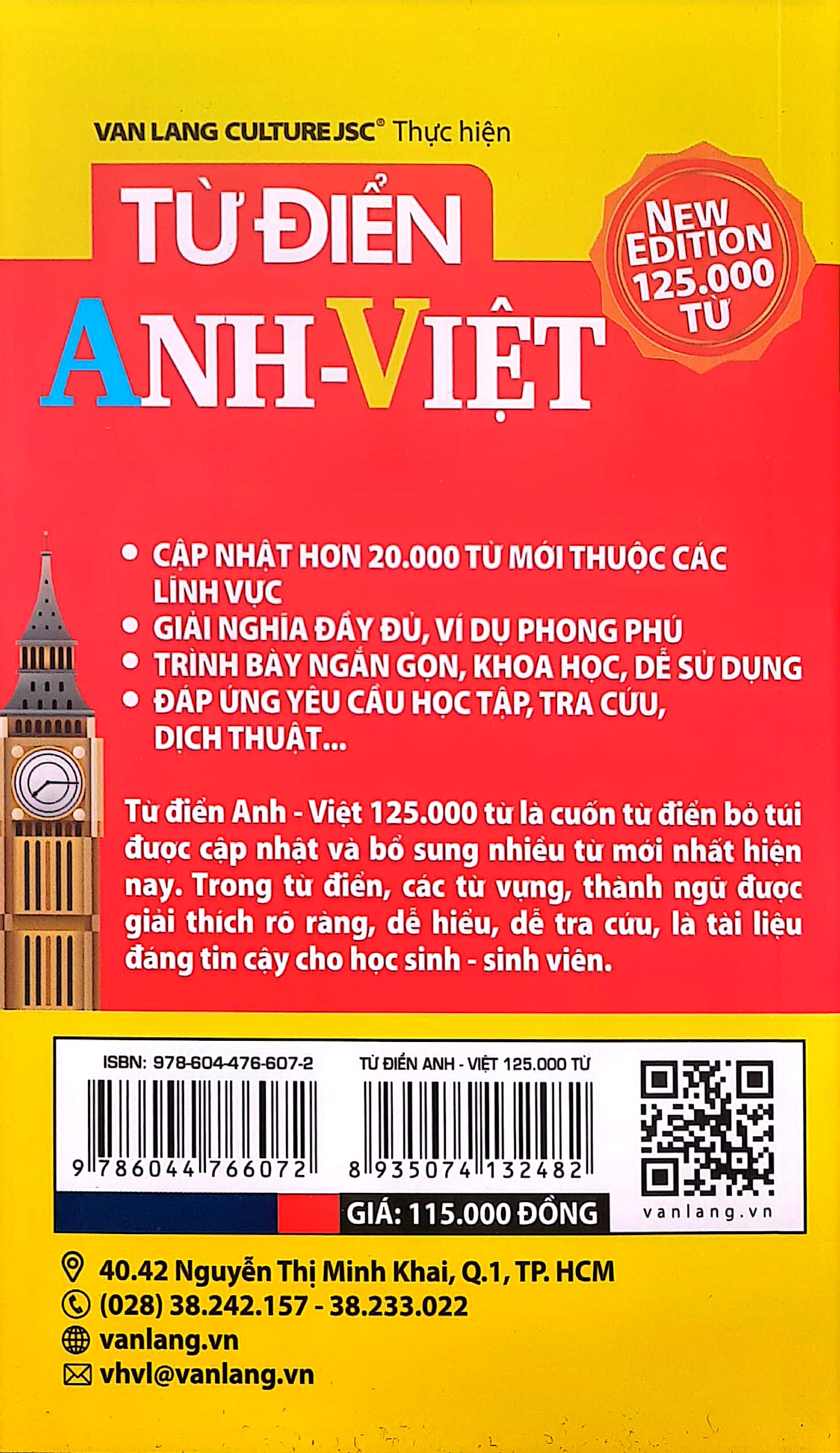 từ điển anh-việt 125.000 từ (tái bản 2024) - Ảnh 8