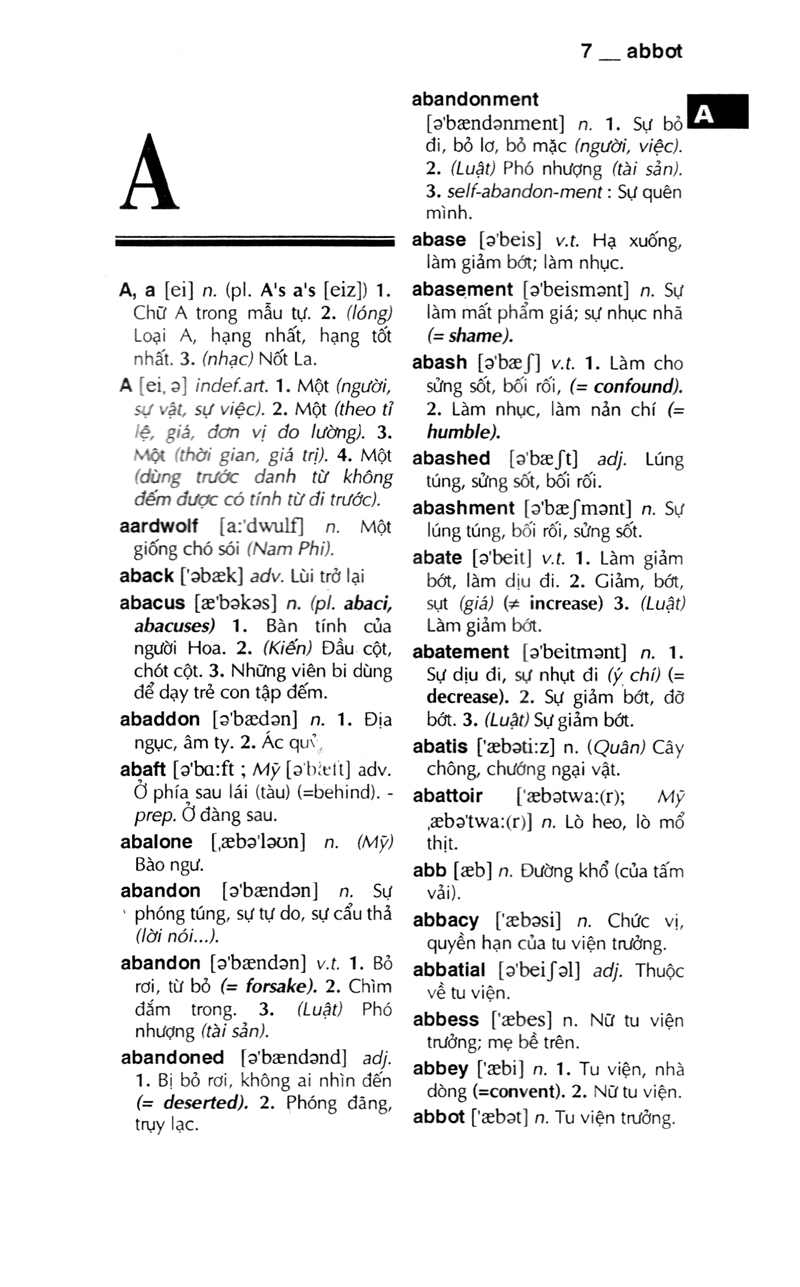 từ điển anh - việt 340.000 mục từ và định nghĩa (tái bản 2022) (bìa cứng) - Ảnh 3