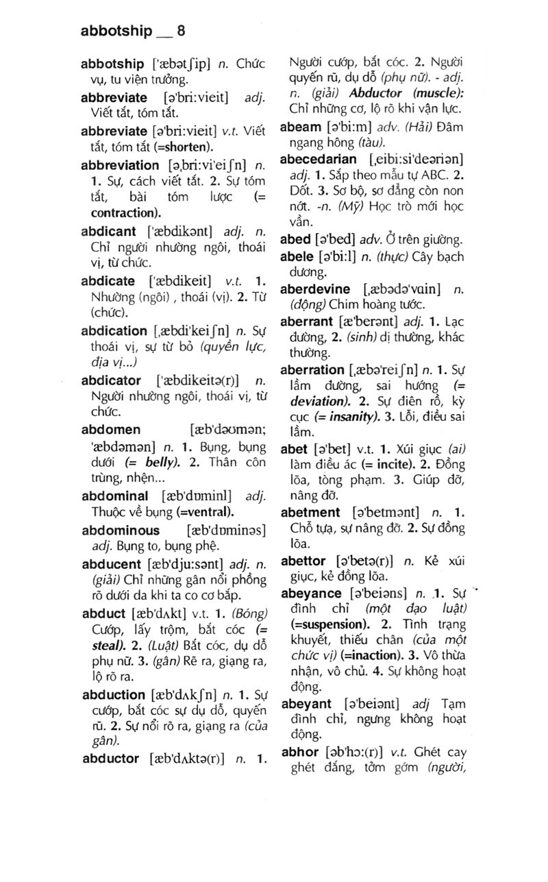 từ điển anh - việt 340.000 mục từ và định nghĩa (tái bản 2022) (bìa cứng) - Ảnh 4