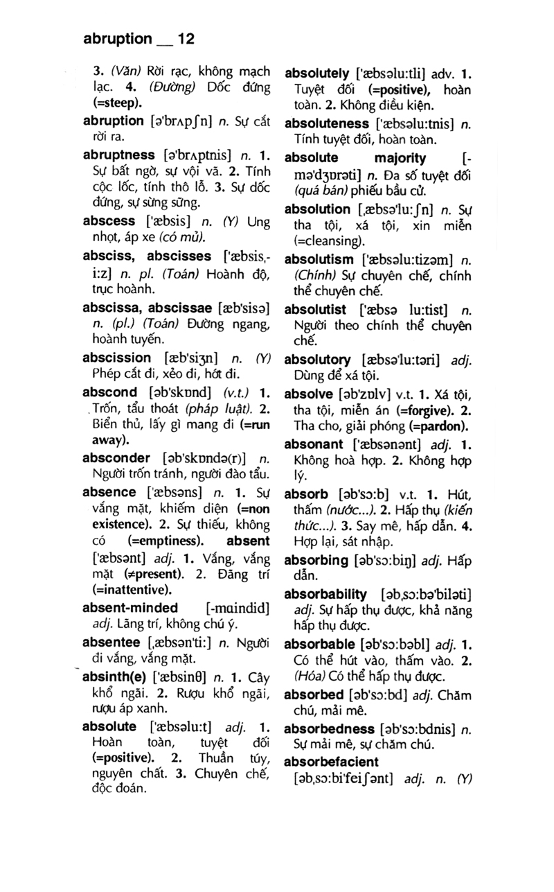 từ điển anh - việt 340.000 mục từ và định nghĩa (tái bản 2022) (bìa cứng) - Ảnh 8
