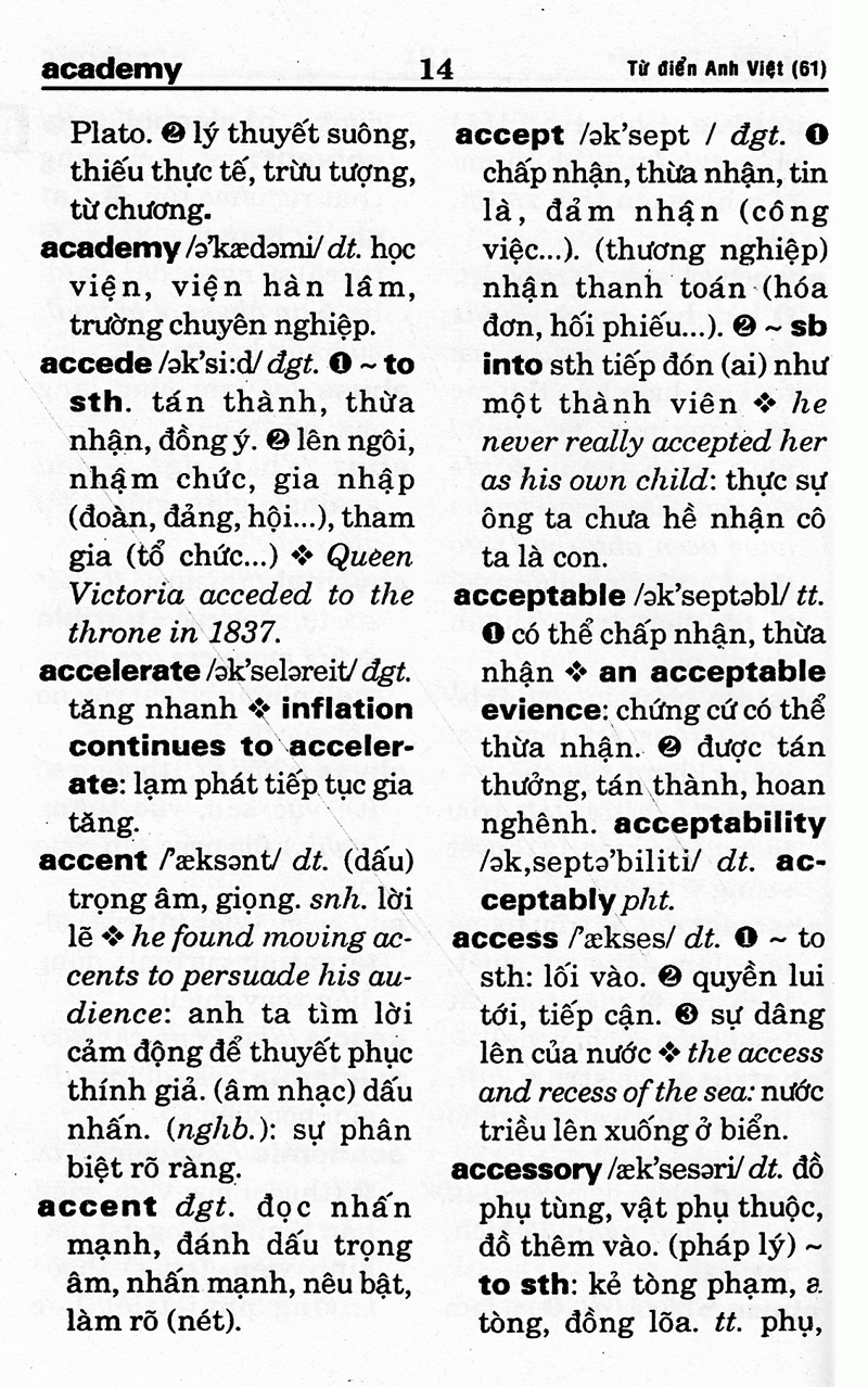 từ điển anh - việt (61.000 từ) - sách bỏ túi - Ảnh 10