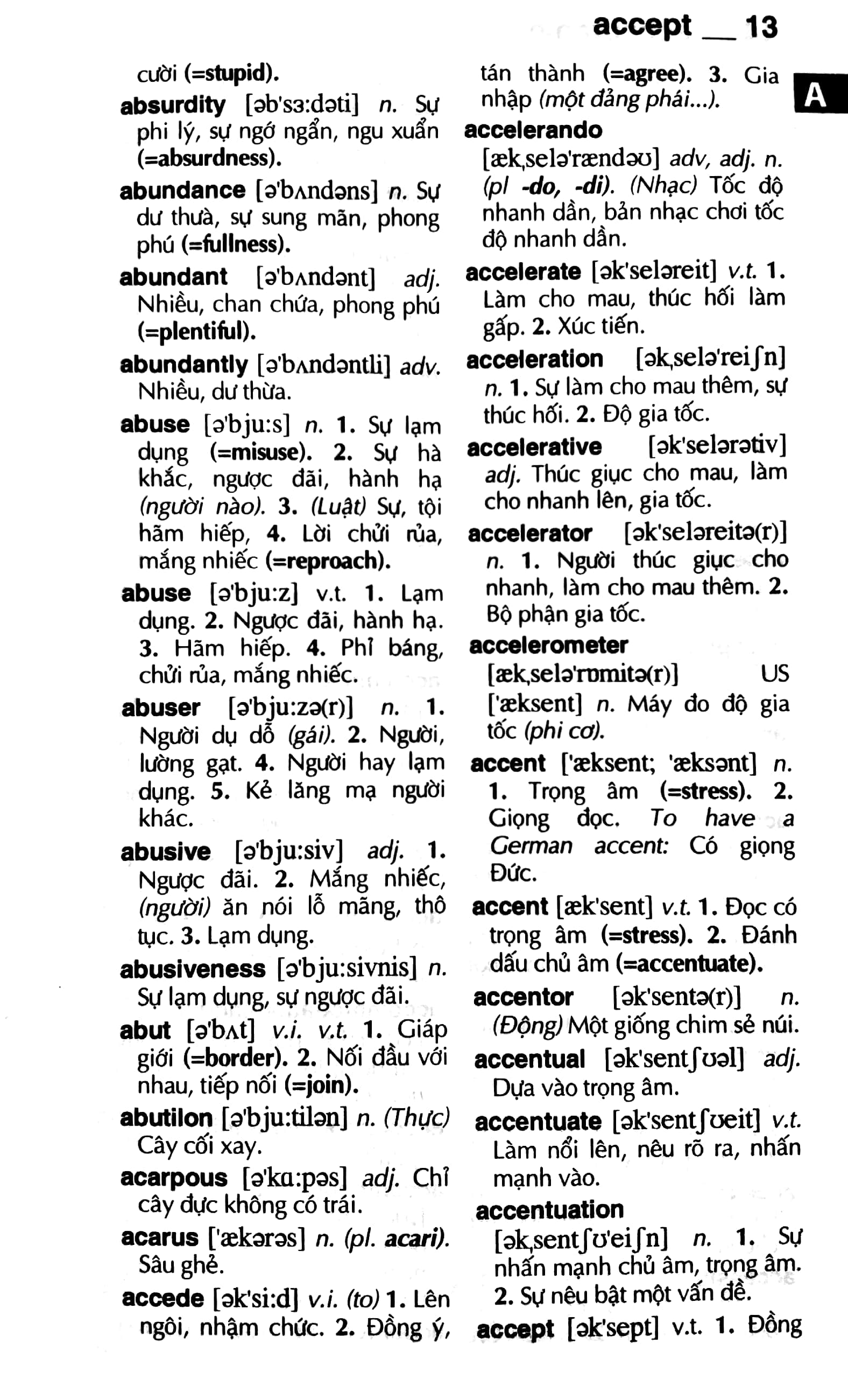từ điển anh-việt 75.000 mục từ và định nghĩa - bìa cứng - Ảnh 9