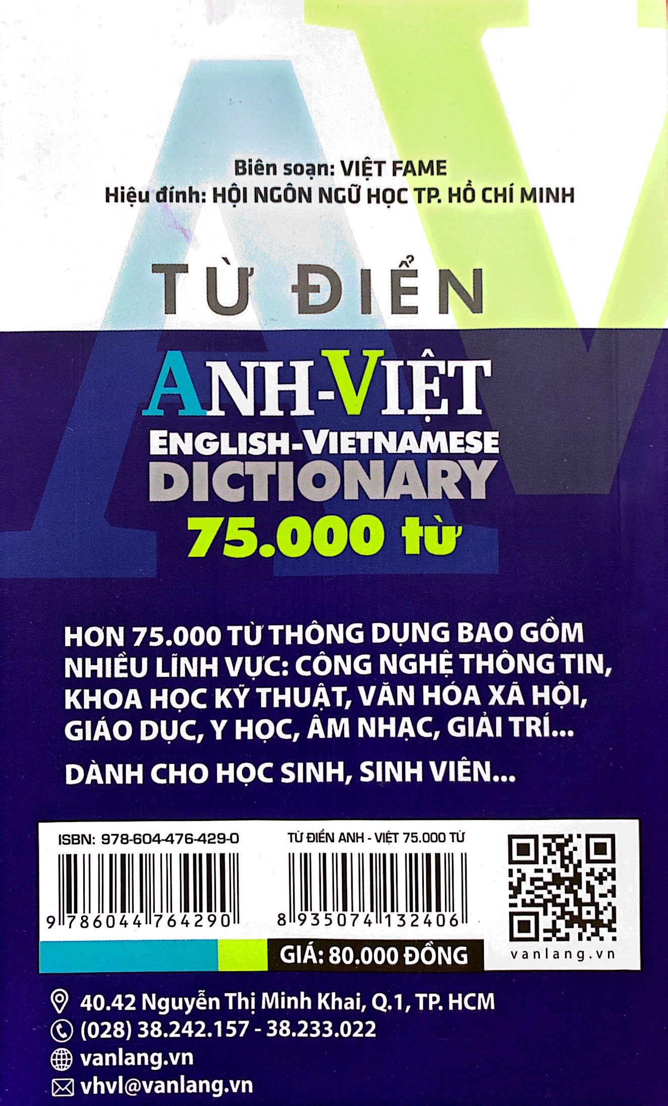 từ điển anh-việt 75.000 từ (tái bản 2023) - Ảnh 8