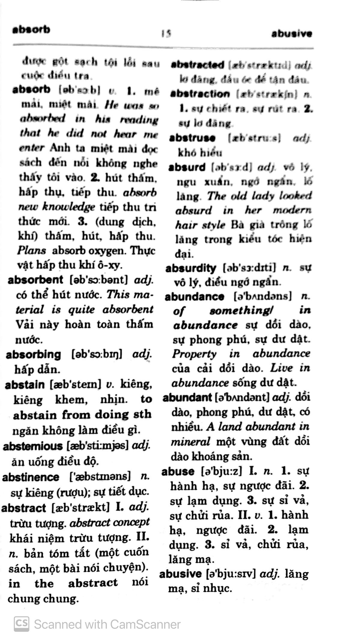 Từ Điển Anh- Việt Dành Cho Học Sinh - Ảnh 11