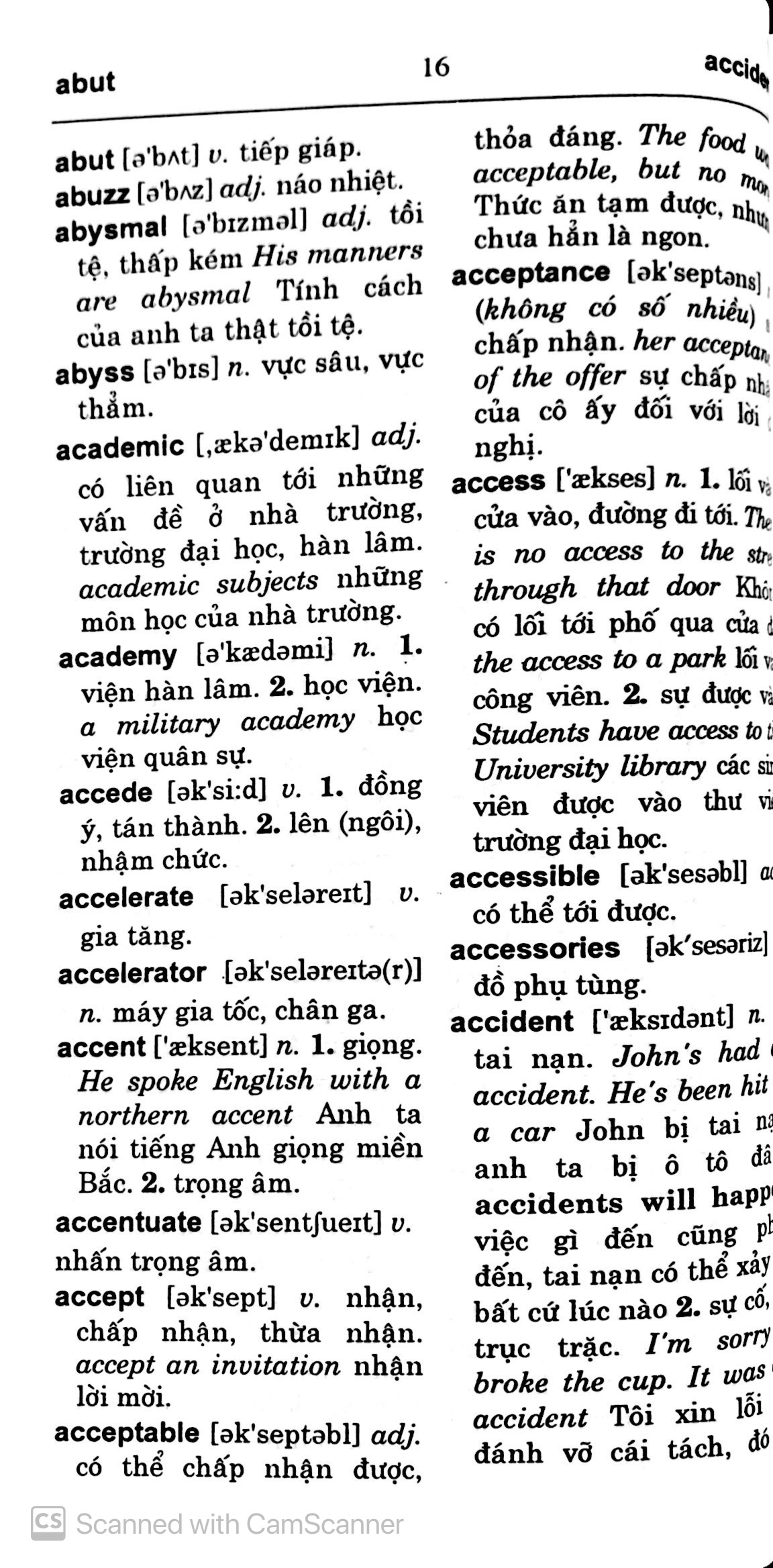 Từ Điển Anh- Việt Dành Cho Học Sinh - Ảnh 12