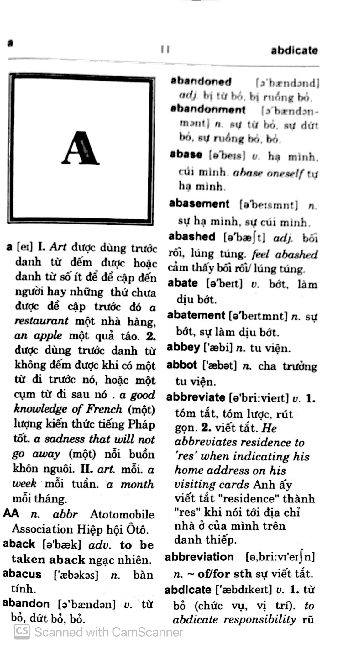 Từ Điển Anh- Việt Dành Cho Học Sinh - Ảnh 7